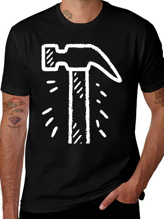 Hammer Time! Graphic Tee - Black Cotton T-Shirt