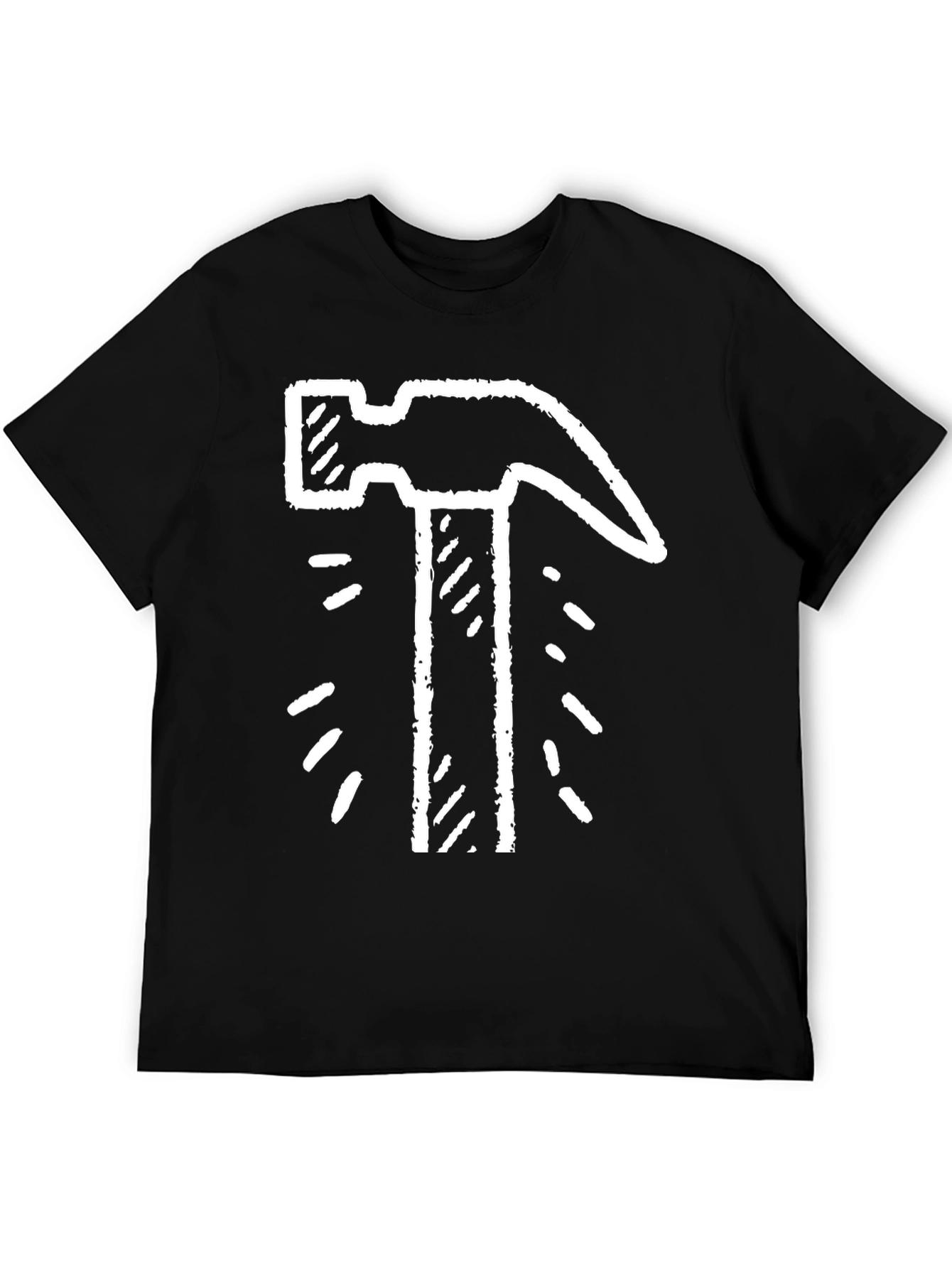 Hammer Time! Graphic Tee - Black Cotton T-Shirt