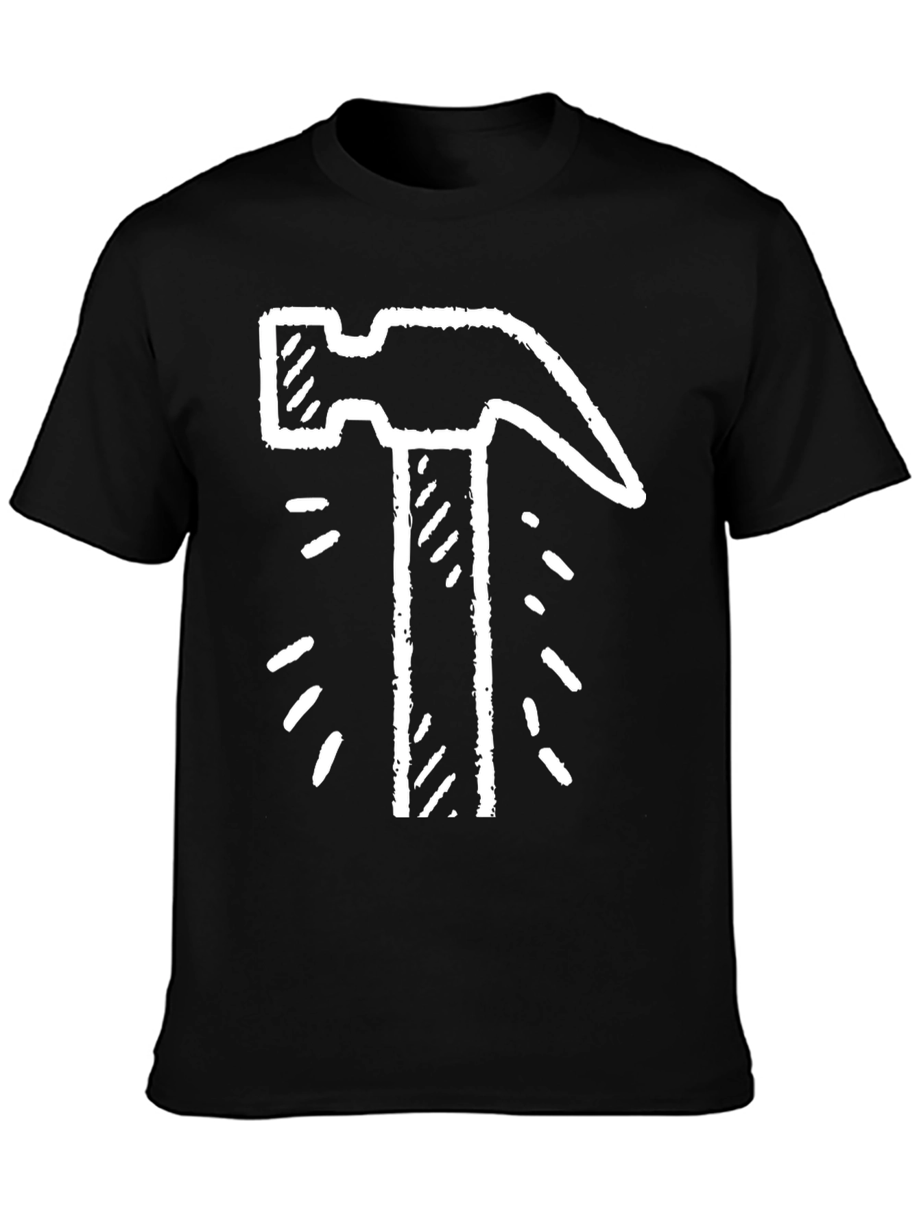 Hammer Time! Graphic Tee - Black Cotton T-Shirt