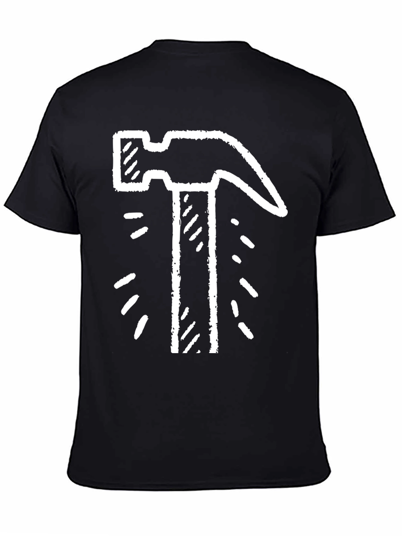 Hammer Time! Graphic Tee - Black Cotton T-Shirt