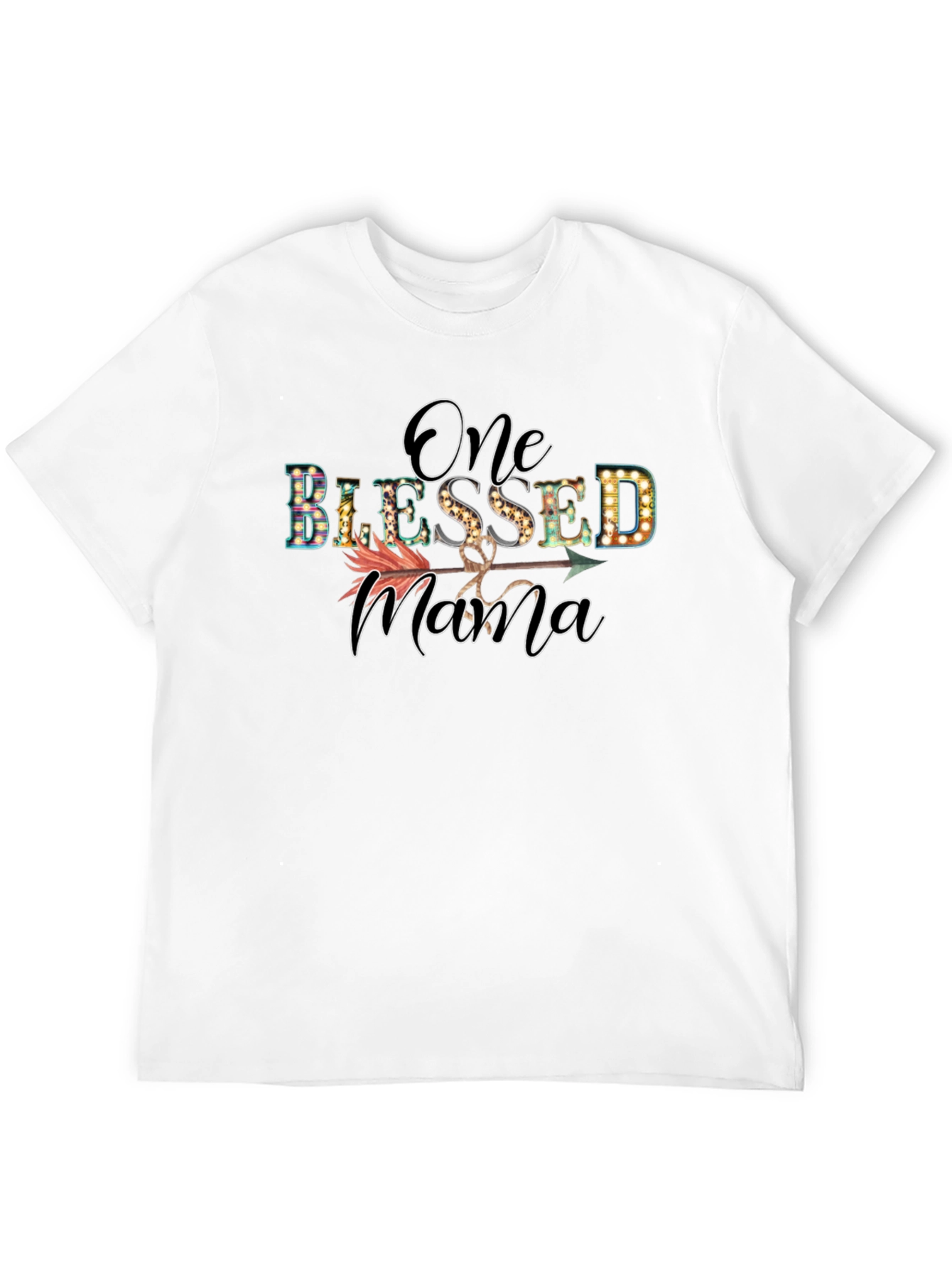 One Blessed Mama Graphic Tee - Black