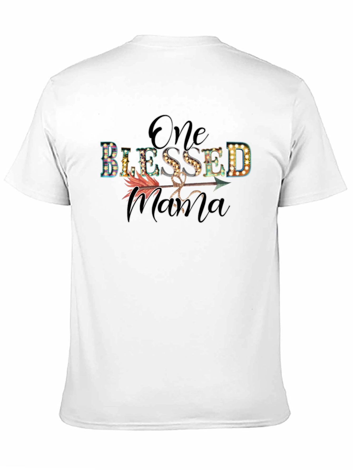 One Blessed Mama Graphic Tee - Black