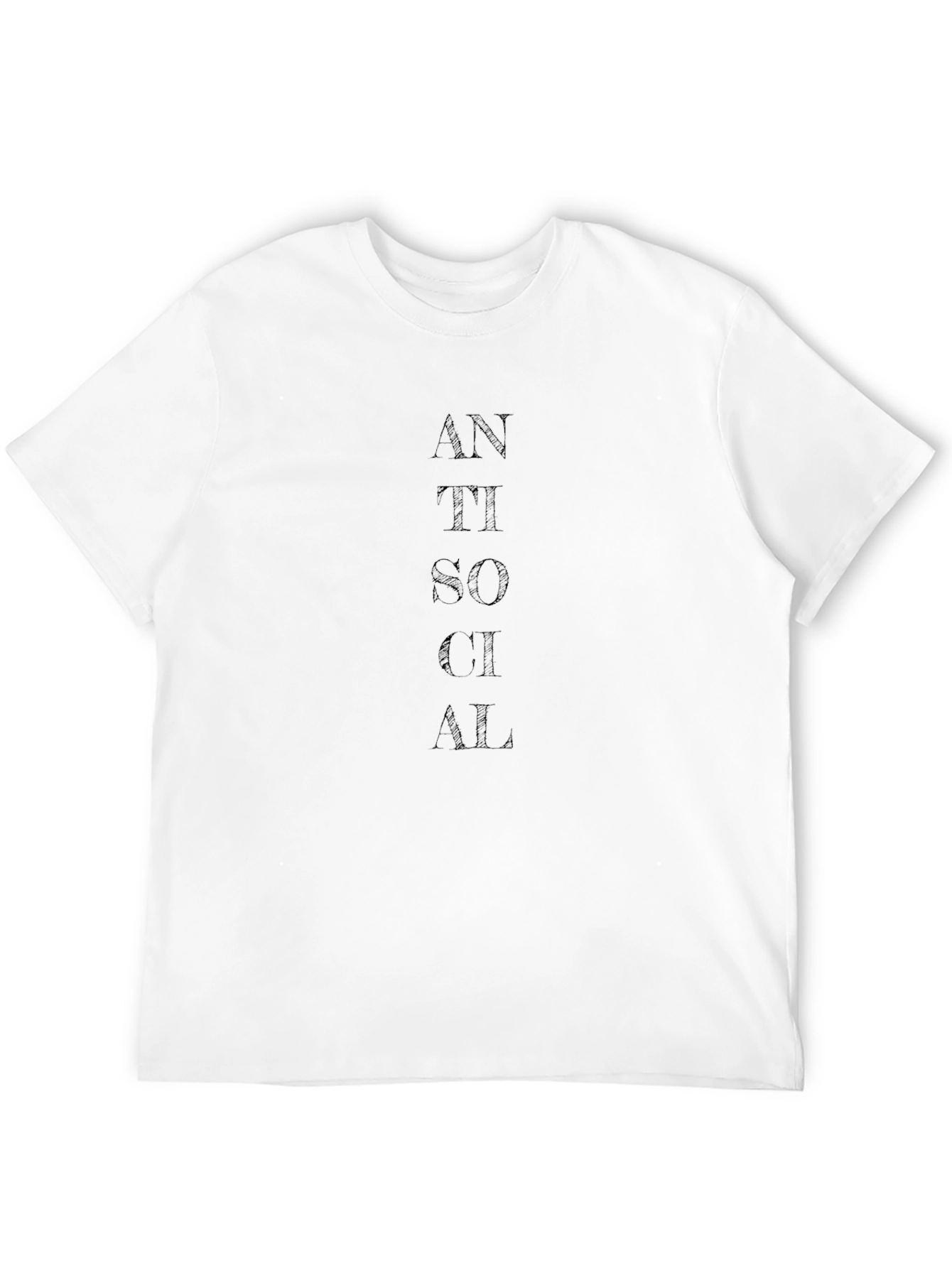 Anti Social T-Shirt - Black Graphic Tee