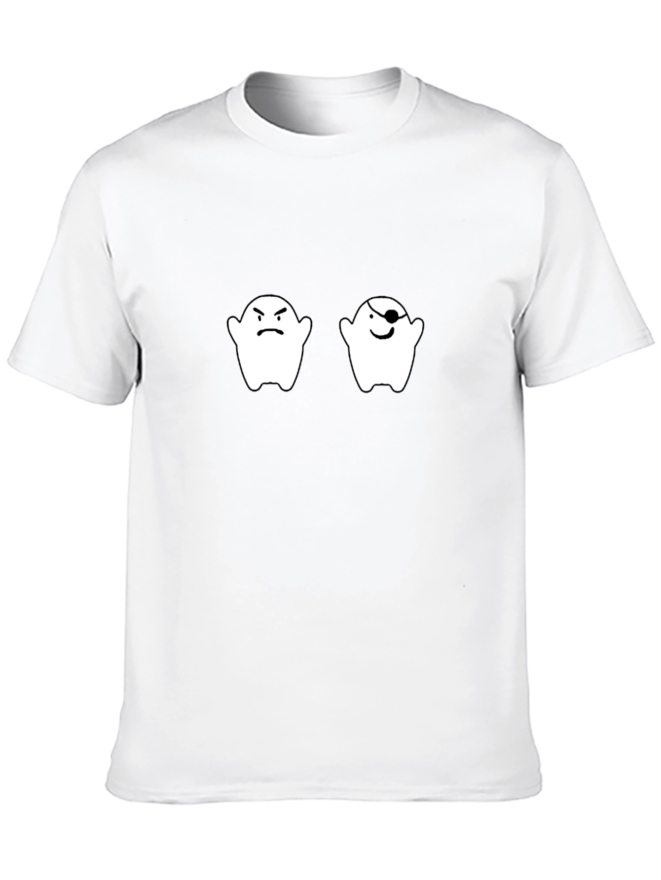 Ghost Duo Graphic Tee - Spooky & Fun!