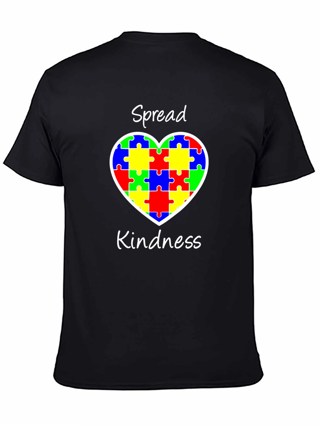 Spread Kindness Puzzle Heart Tee