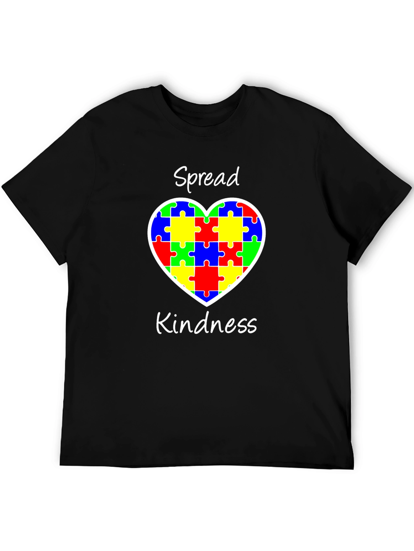 Spread Kindness Puzzle Heart Tee