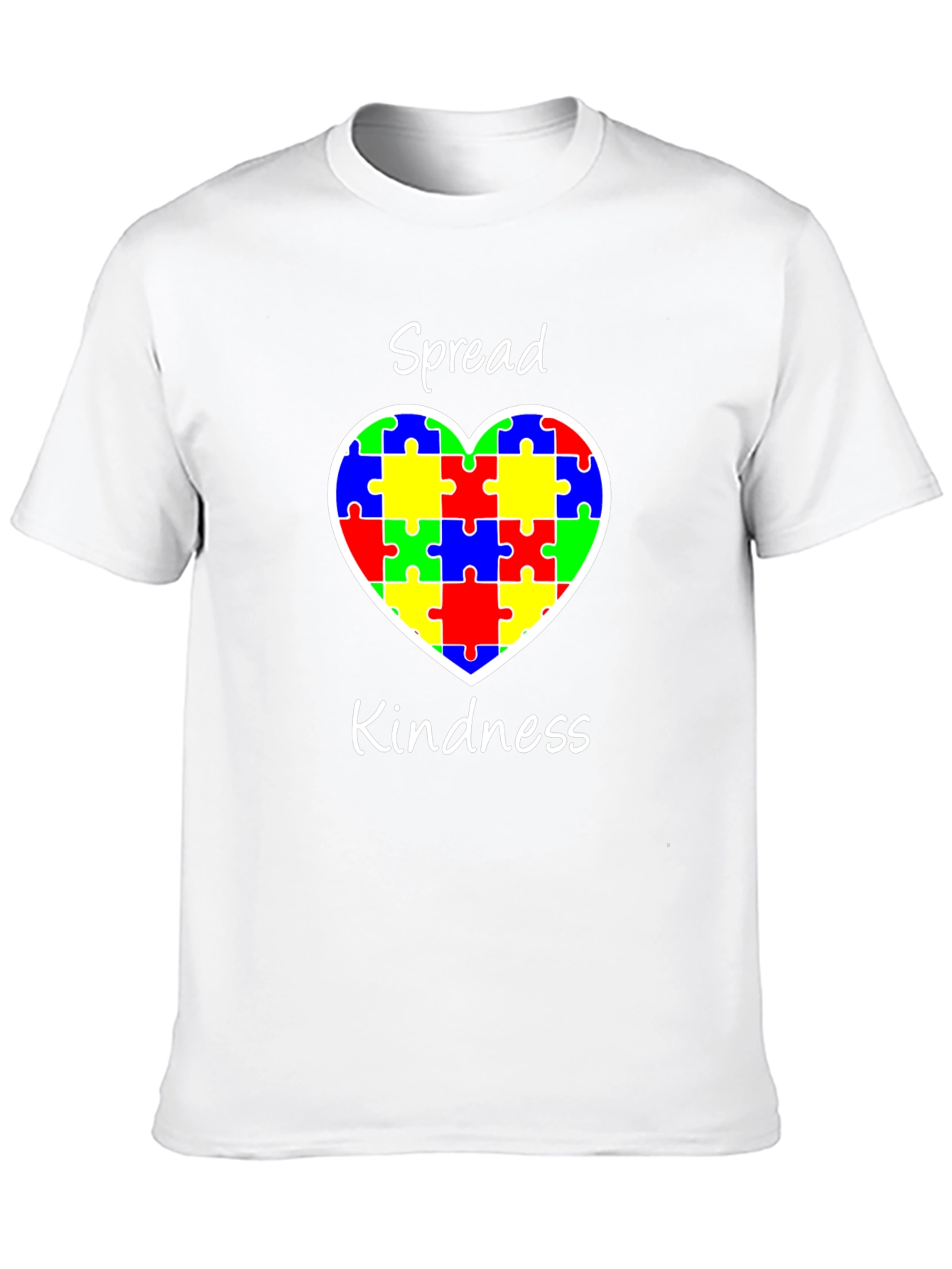 Spread Kindness Puzzle Heart Tee