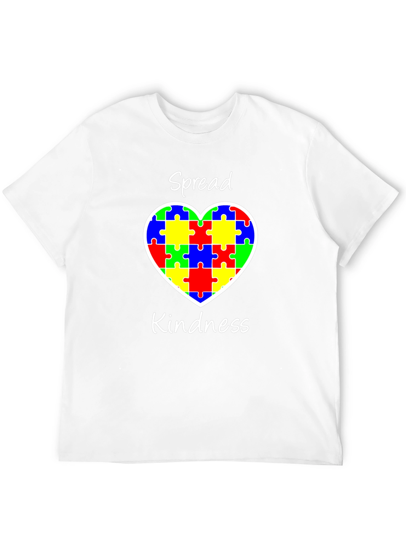 Spread Kindness Puzzle Heart Tee