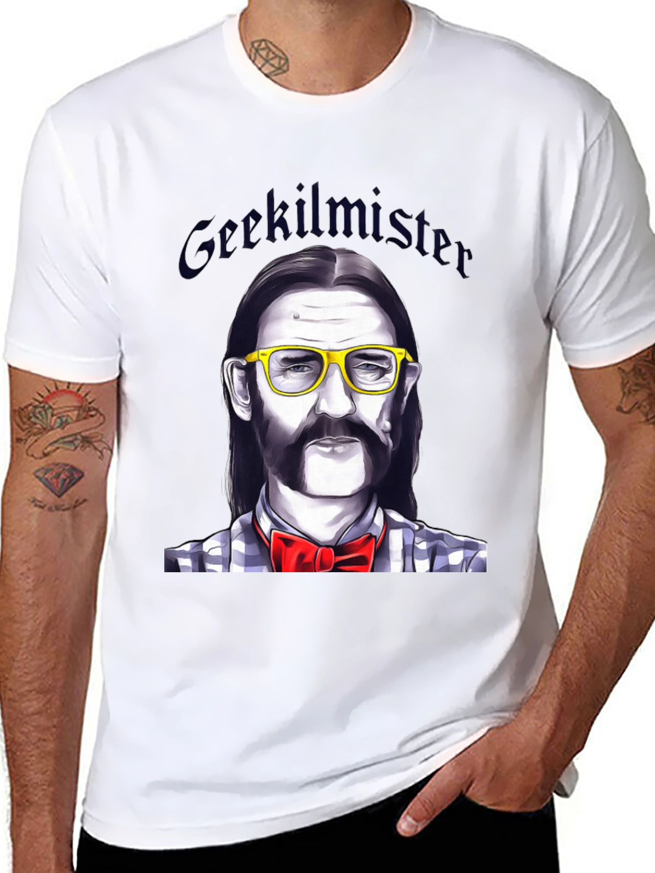 Geekilminster T-Shirt: Nerdy Lemmy Tribute Tee