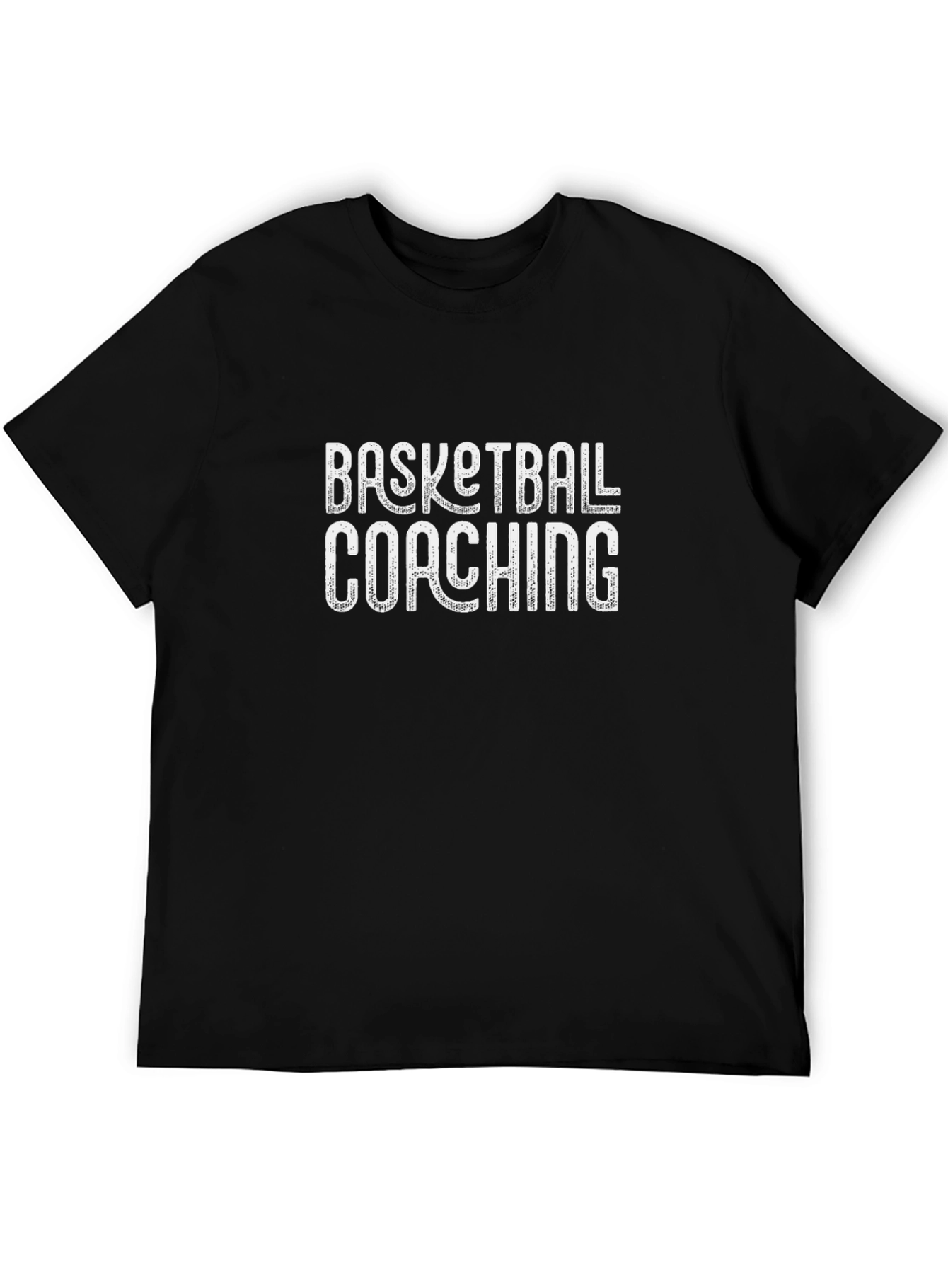 Basketball Coaching Tee - Black Graphic T-Shirt