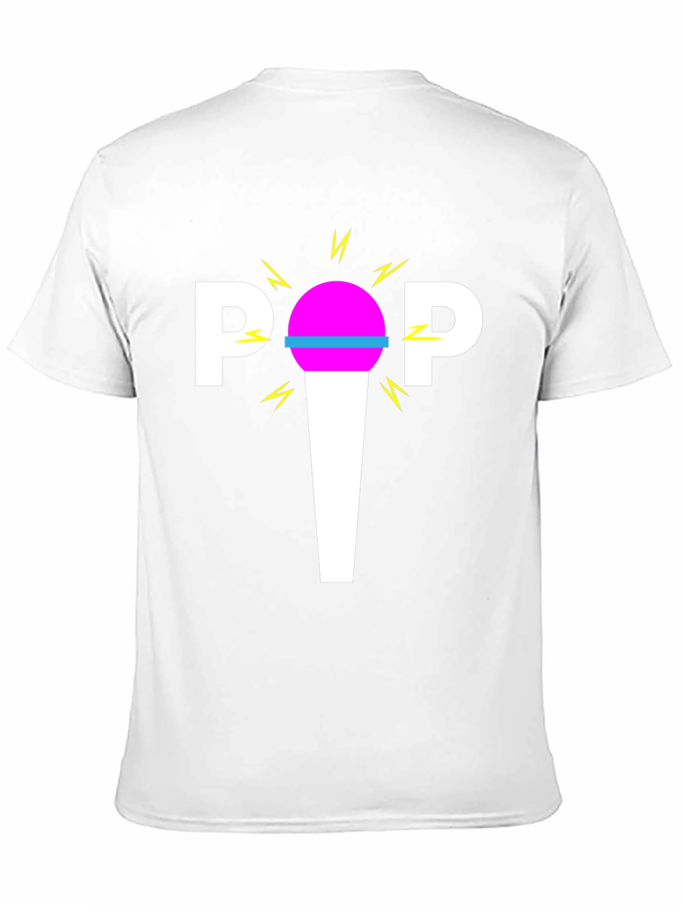 Retro POP Graphic Tee - Black Cotton Blend