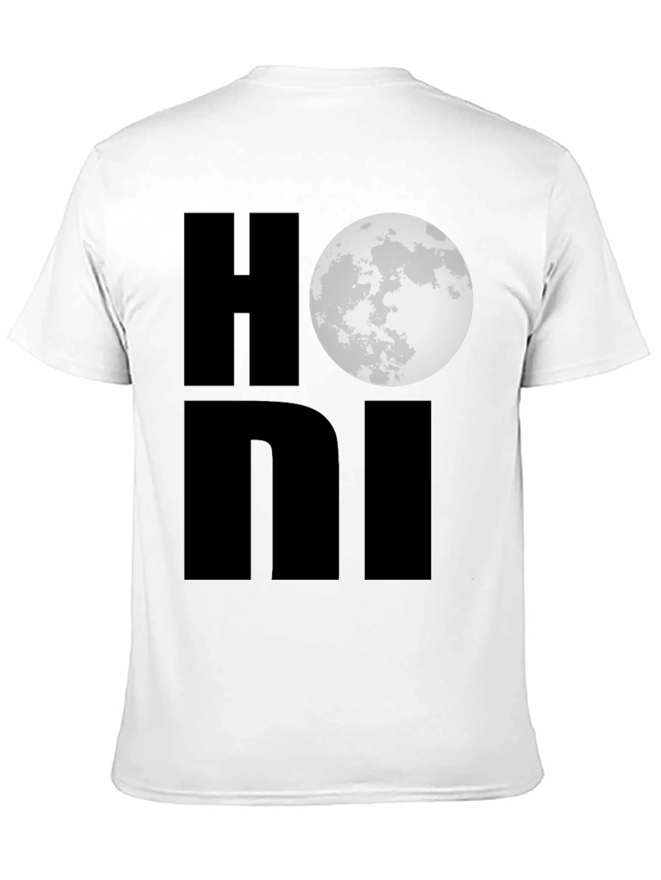Honi Moon Graphic Black T-Shirt