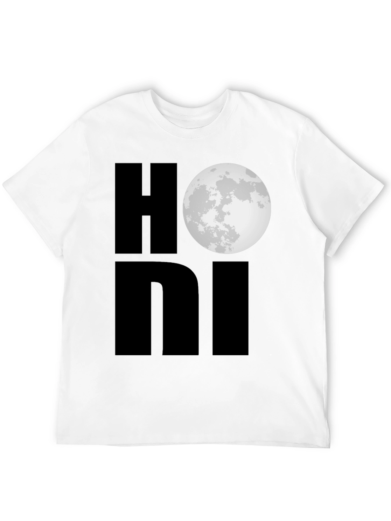 Honi Moon Graphic Black T-Shirt