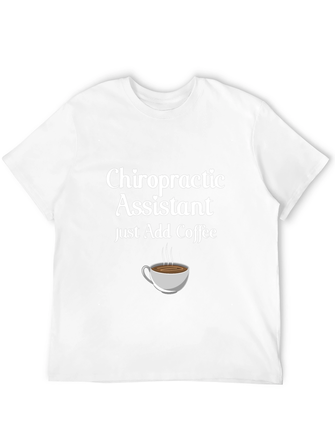 Chiropractic Assistant Coffee T-Shirt - Black Cotton Tee