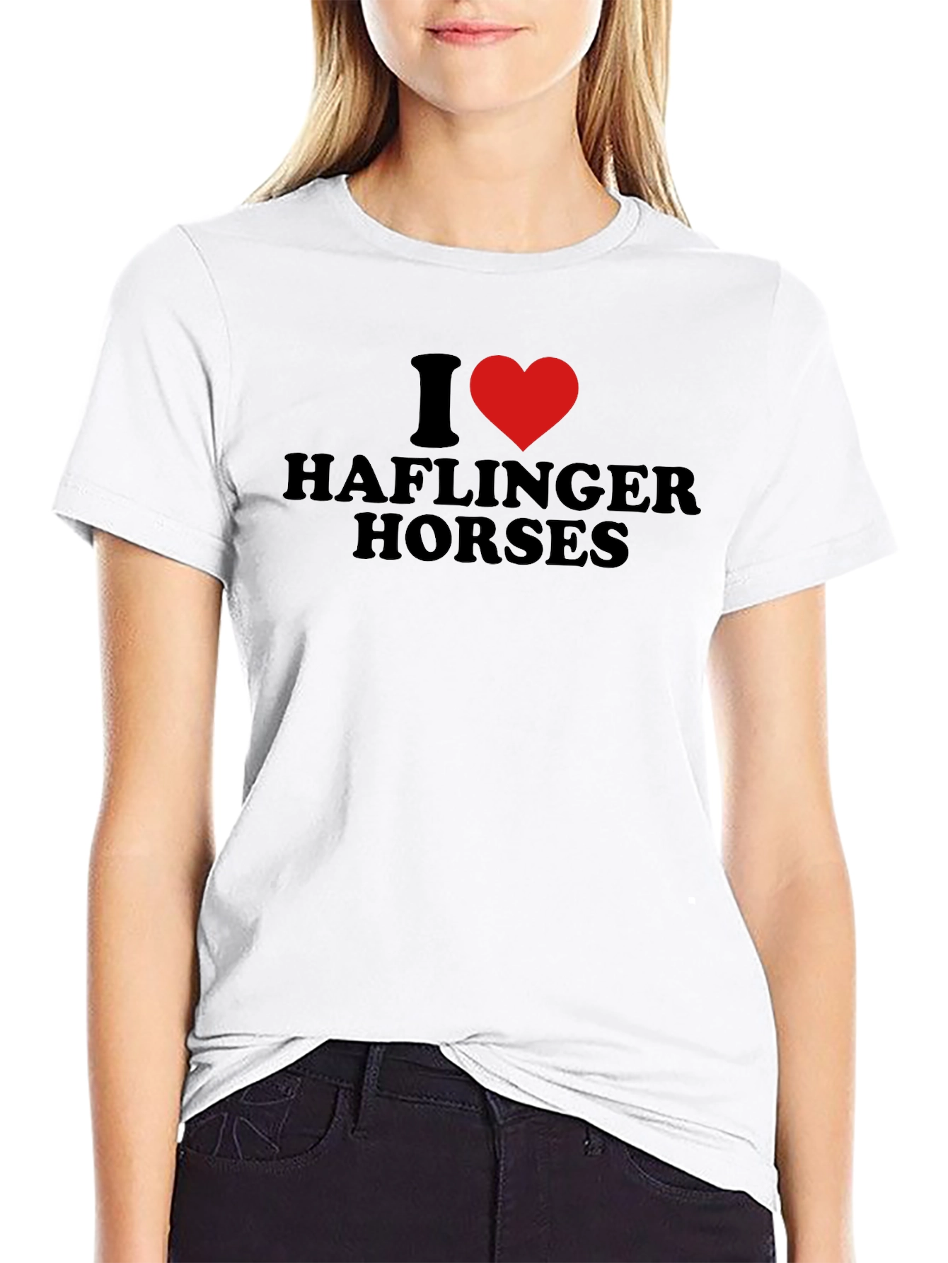 I Heart Haflinger Horses Graphic Tee