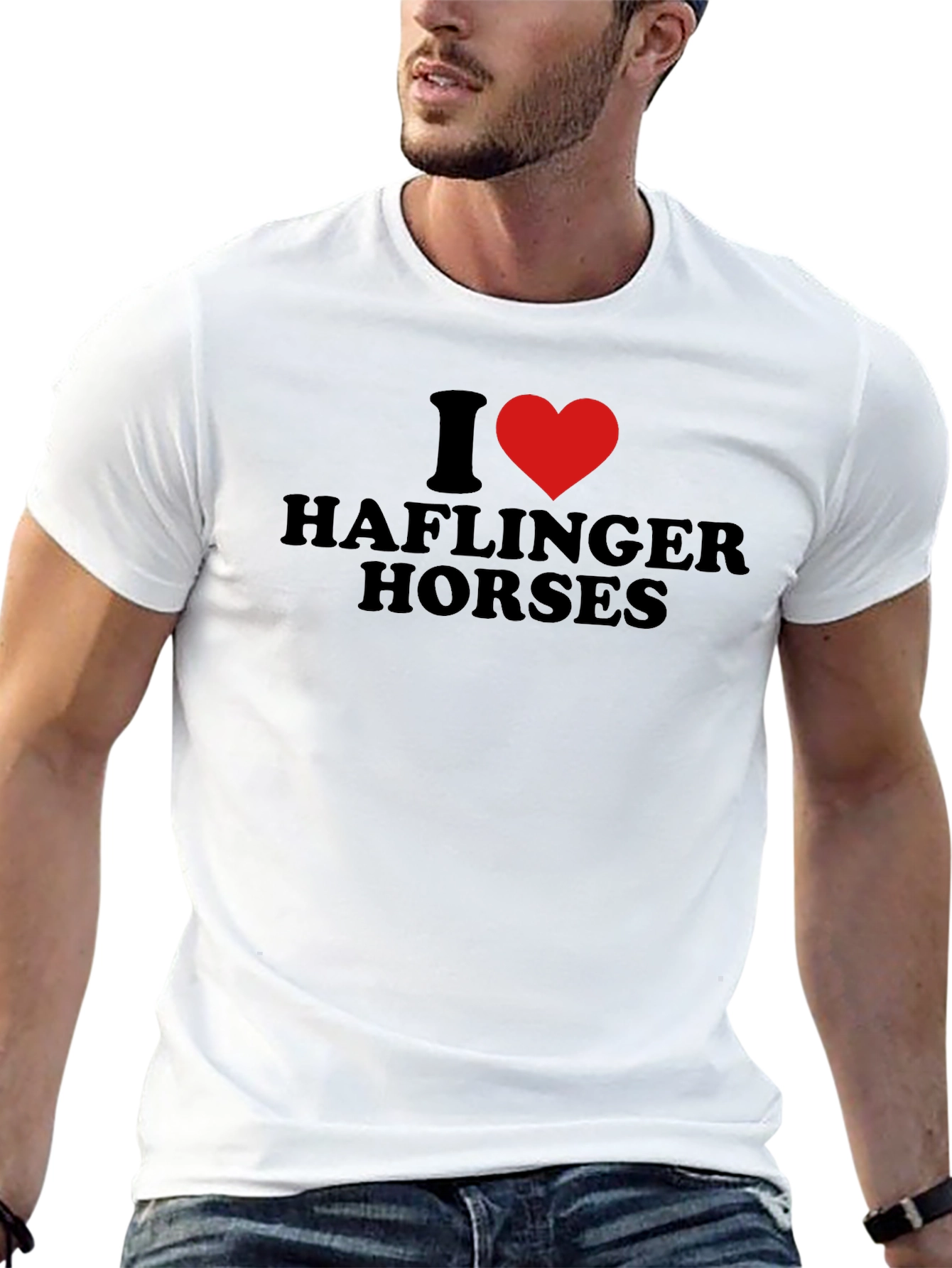 I Heart Haflinger Horses Graphic Tee