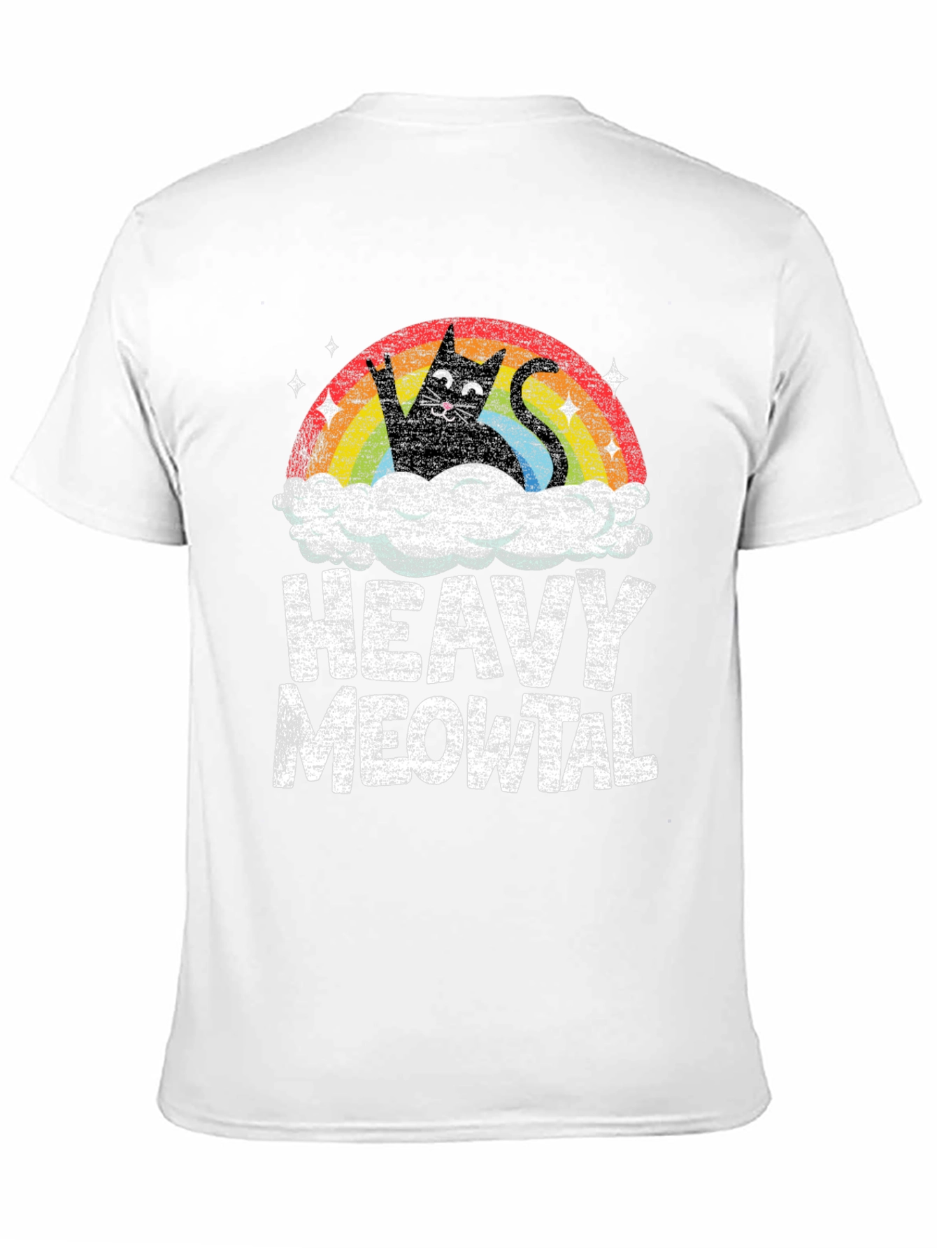 Heavy Meowtal Black T-Shirt