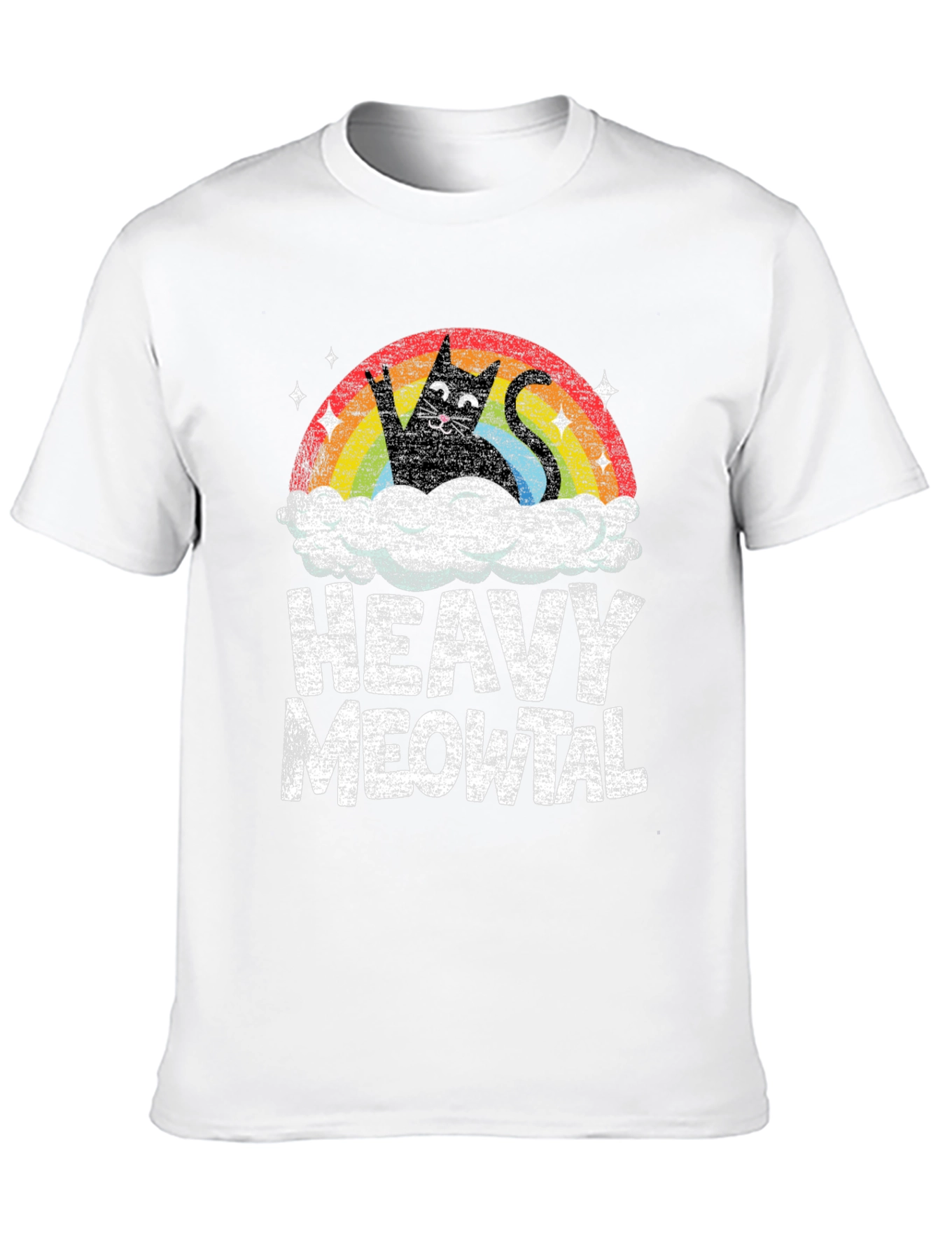 Heavy Meowtal Black T-Shirt