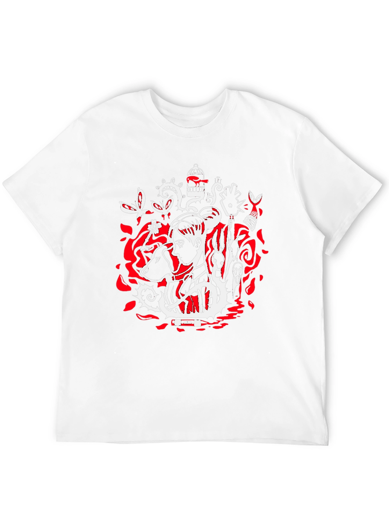 Artistic Graphic Tee - Black Unisex T-Shirt