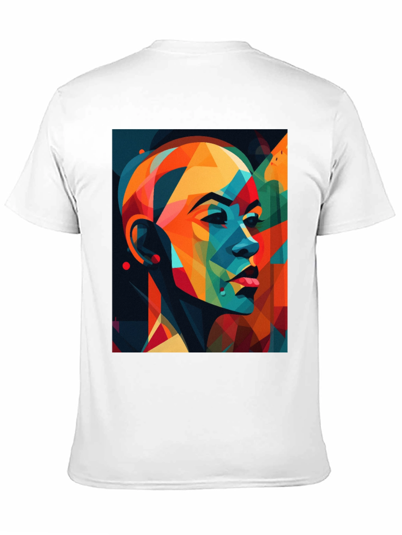 Abstract Woman Black Graphic Tee