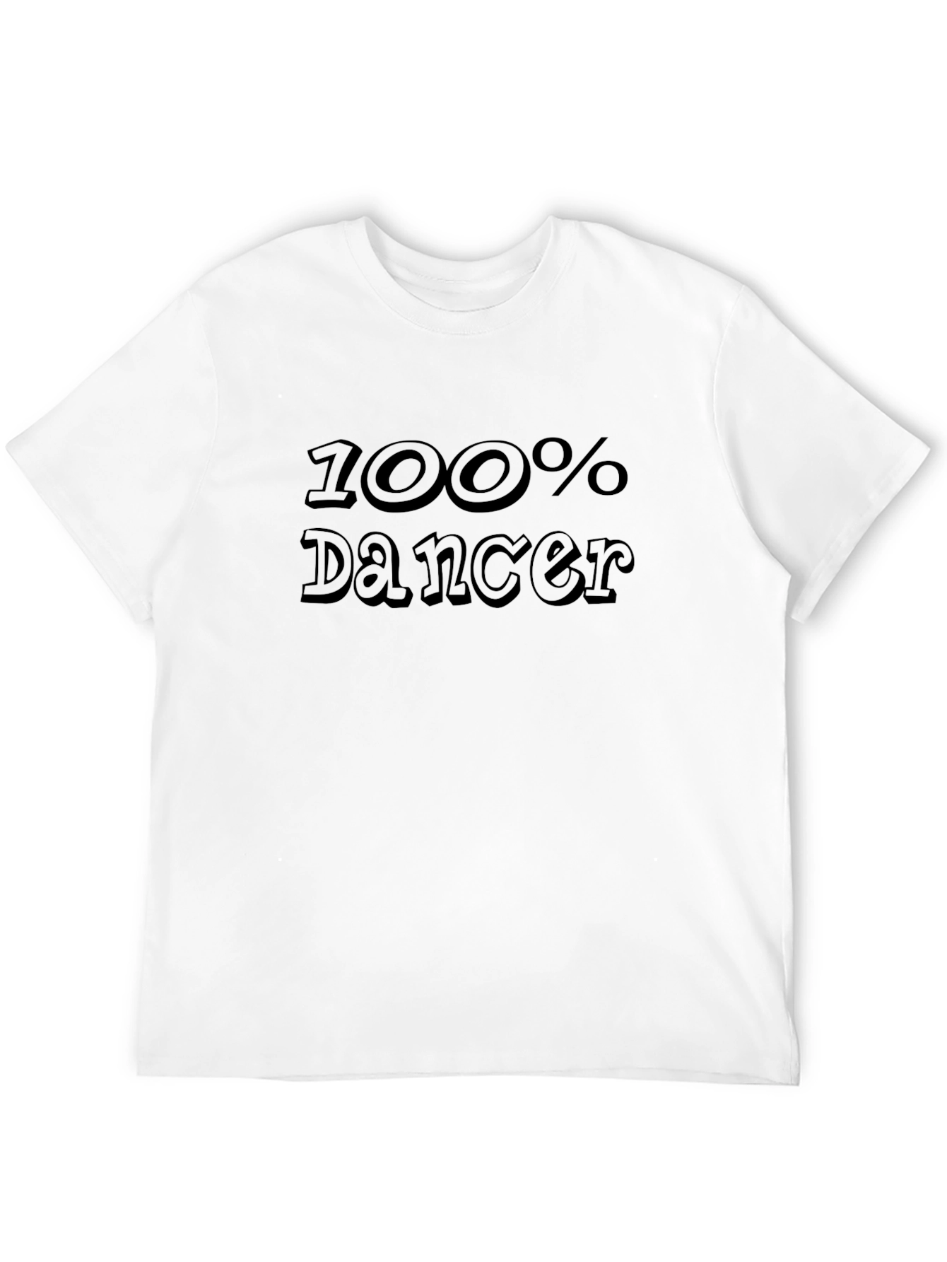 100% Dancer Black Graphic Tee