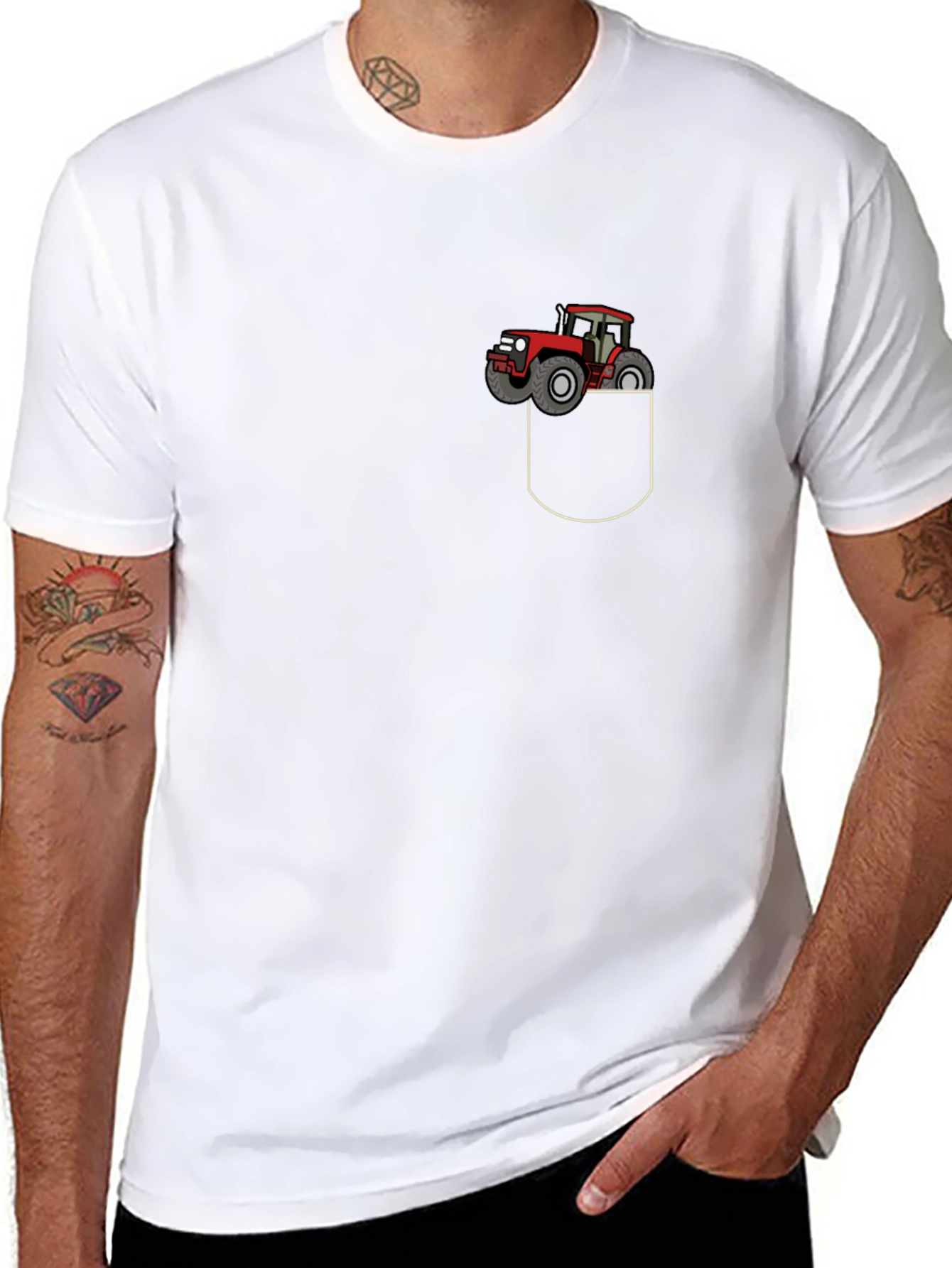 Tractor Pocket Graphic Tee - Classic Comfort