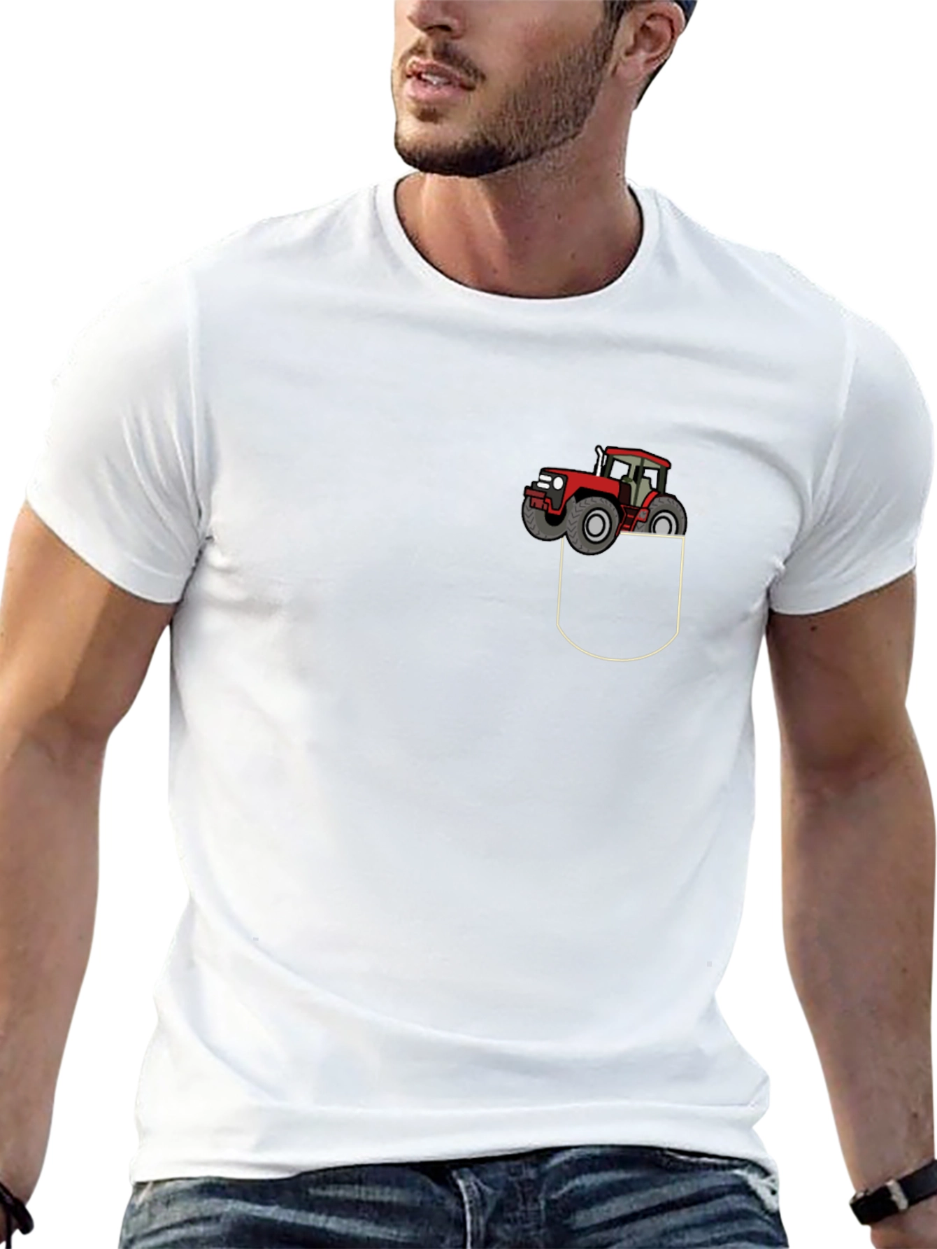 Tractor Pocket Graphic Tee - Classic Comfort
