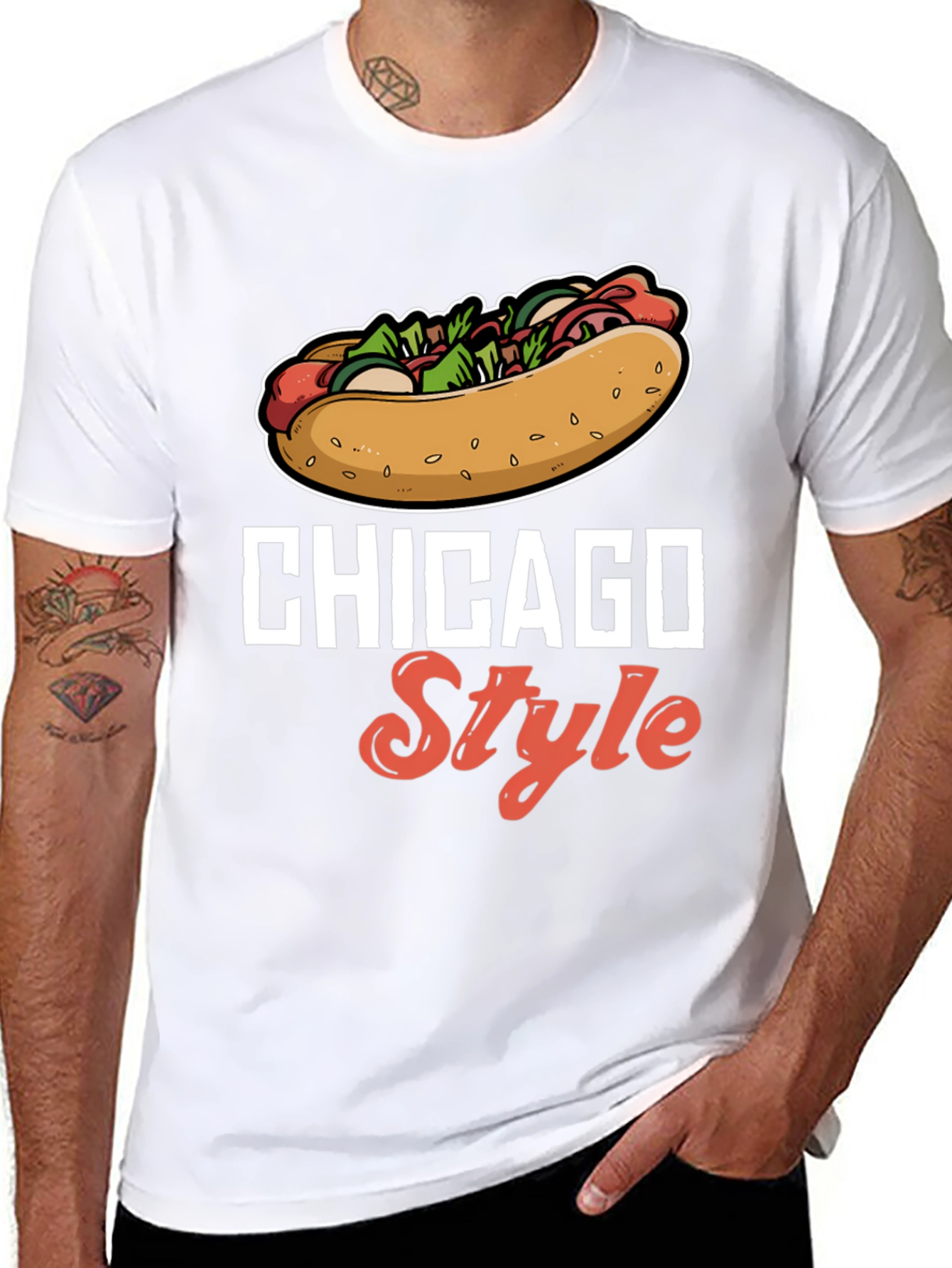 Chicago Style Hotdog T-Shirt