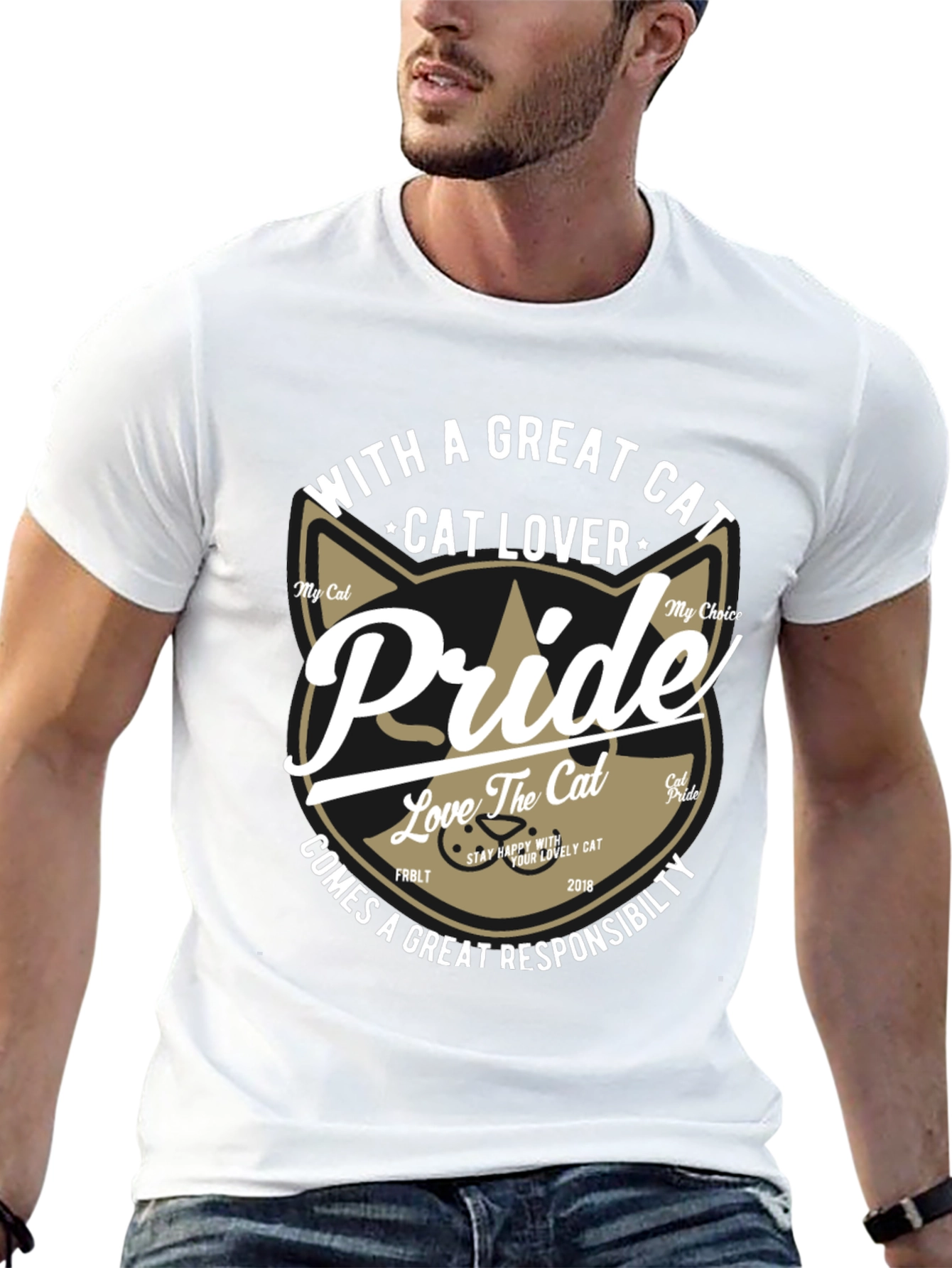 Cat Lover Pride Graphic T-Shirt