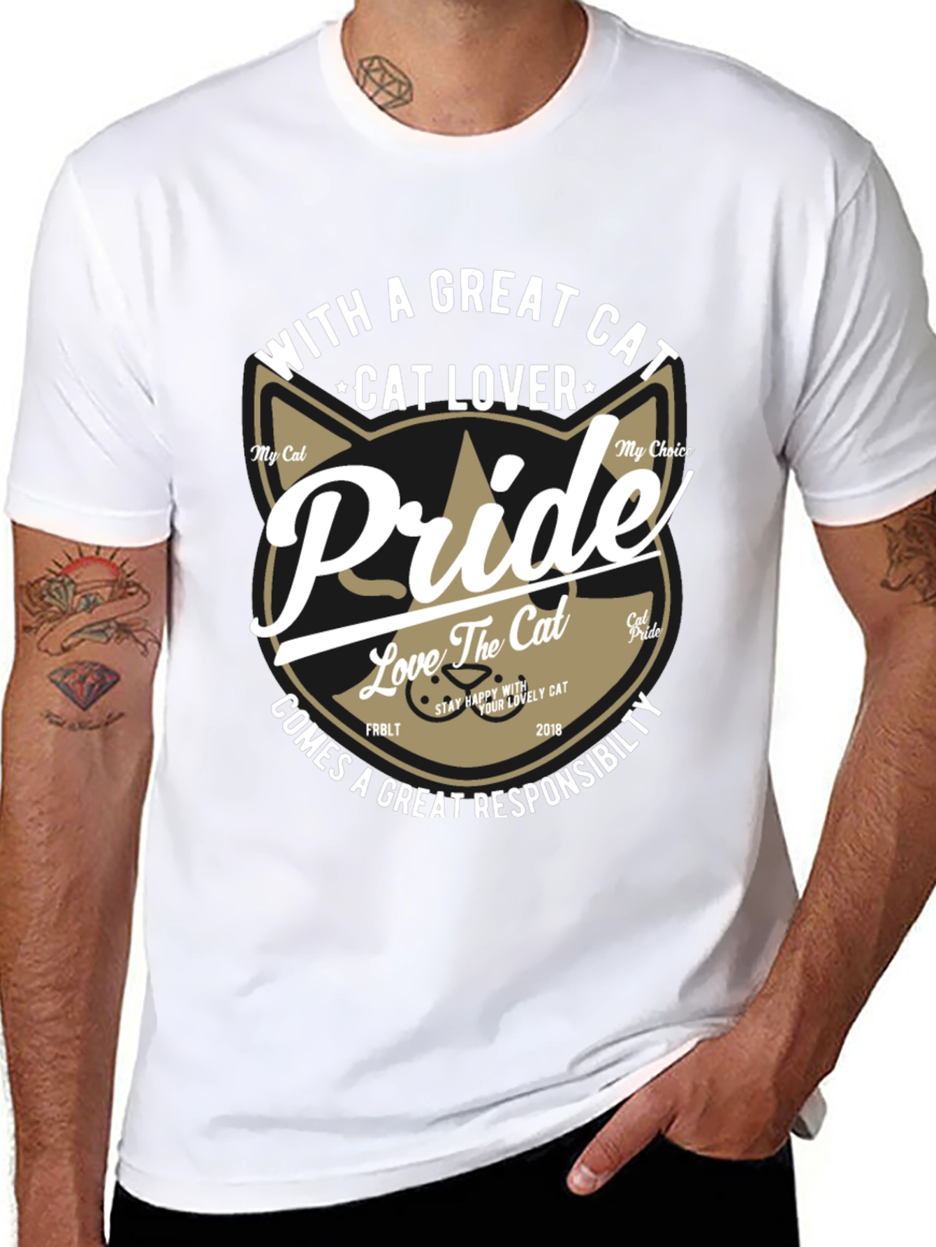 Cat Lover Pride Graphic T-Shirt