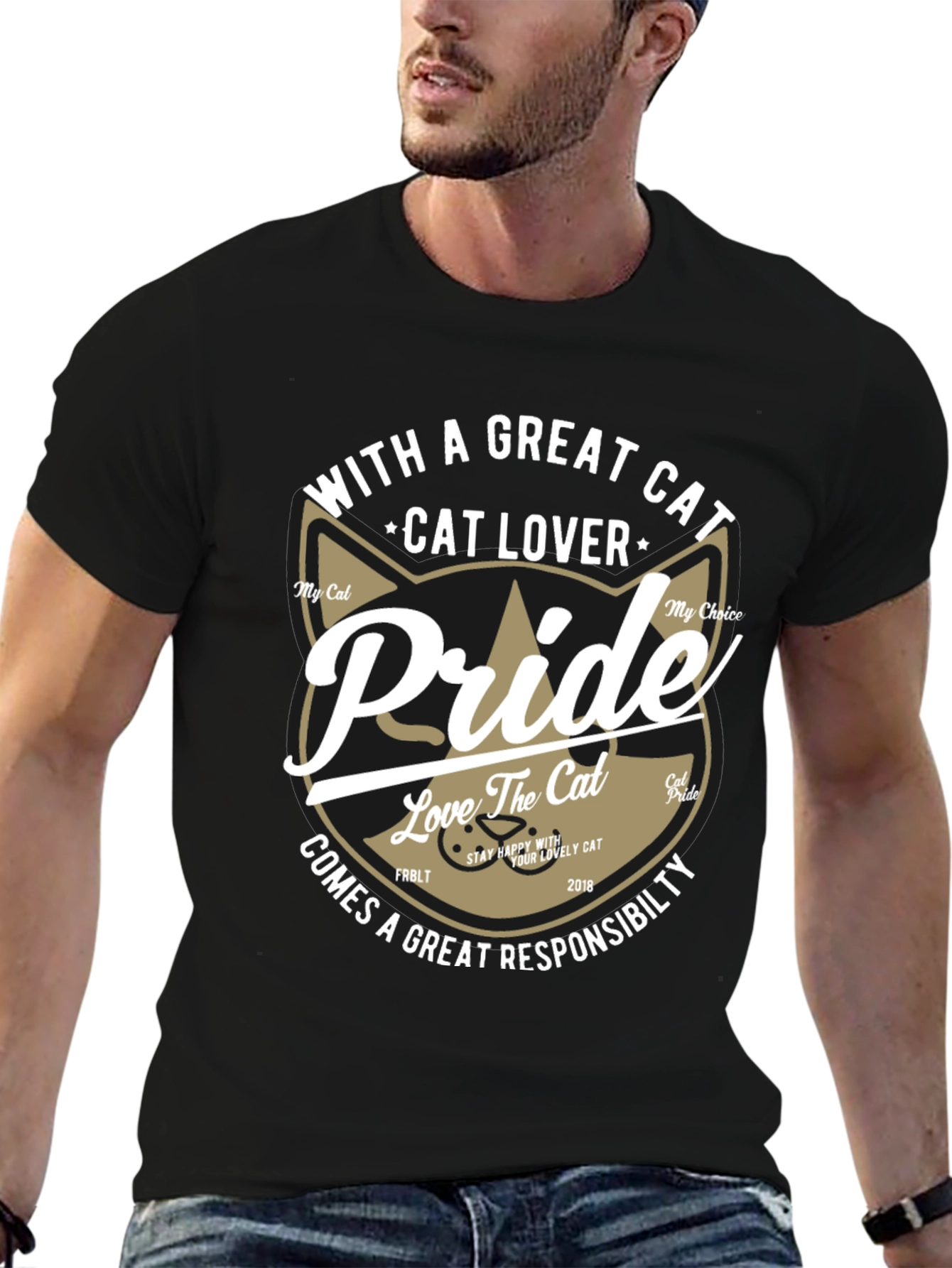 Cat Lover Pride Graphic T-Shirt