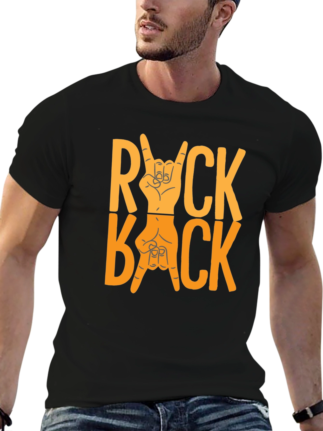 Rock Back T-Shirt - Bold Graphic Tee