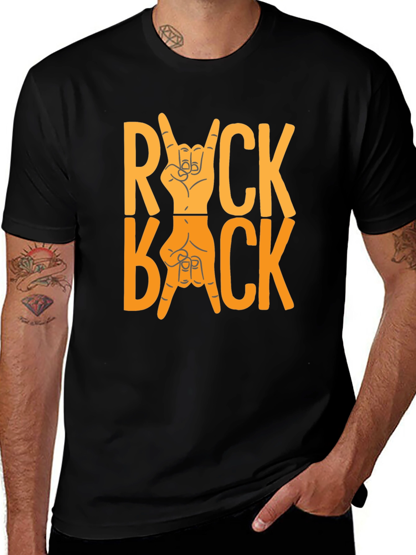 Rock Back T-Shirt - Bold Graphic Tee