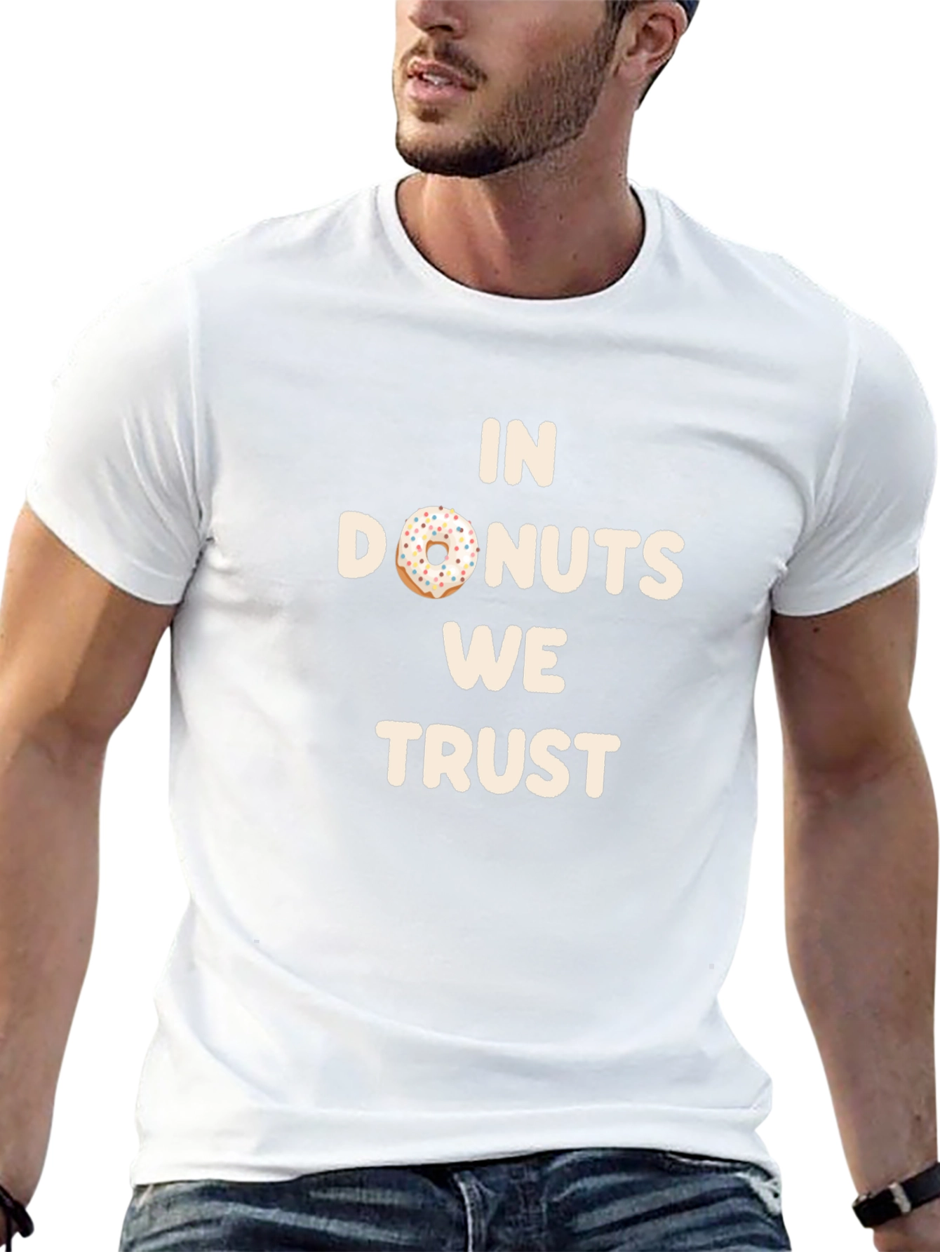 In Donuts We Trust Graphic T-Shirt