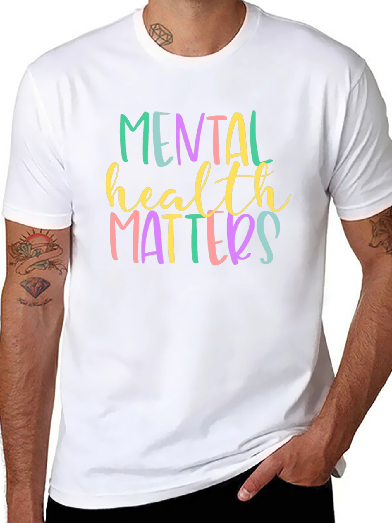 Mental Health Matters Graphic Tee - Trendy Unisex T-Shirt