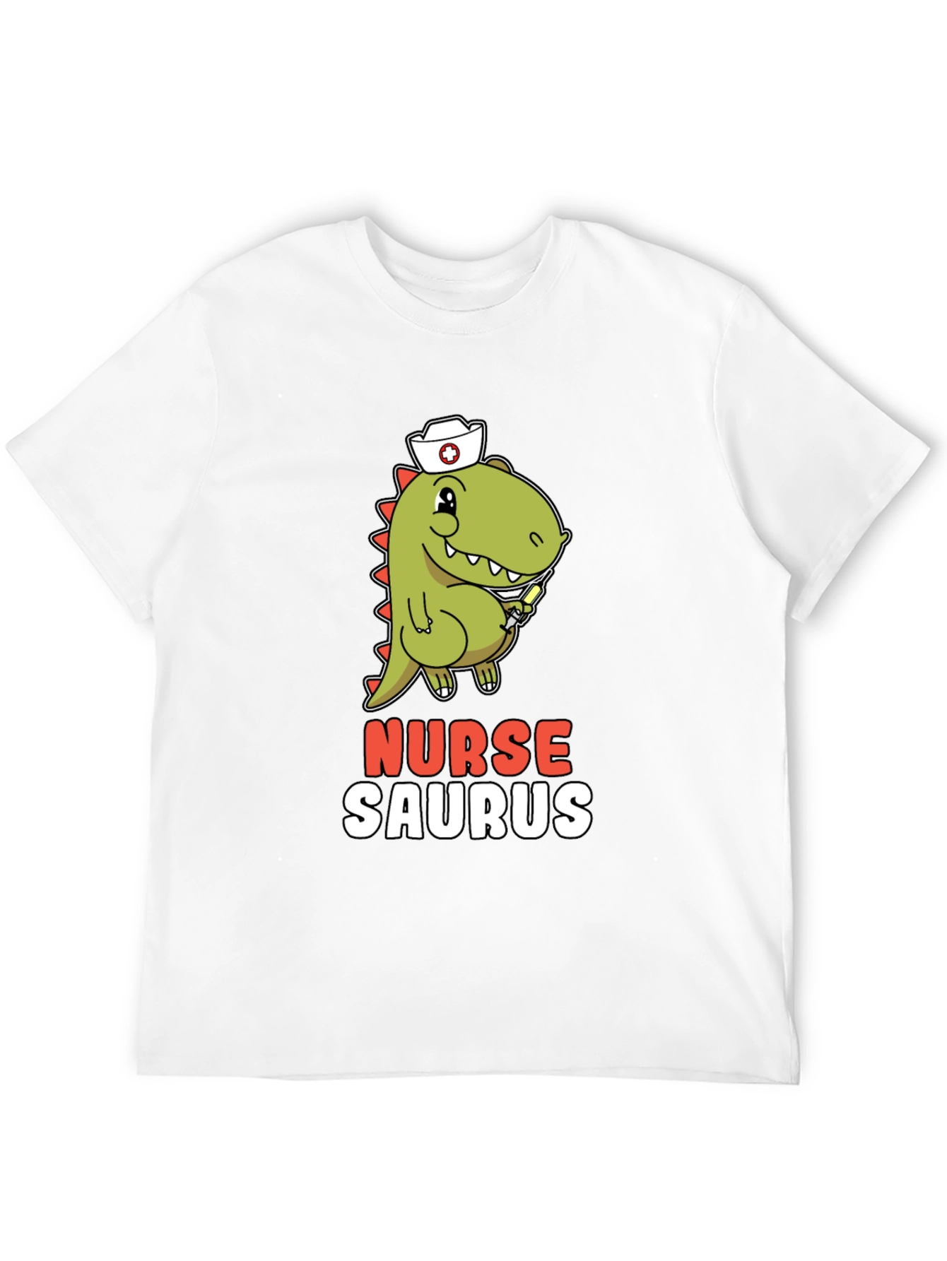 Nurse Saurus T-Shirt - Funny Dino Graphic Tee