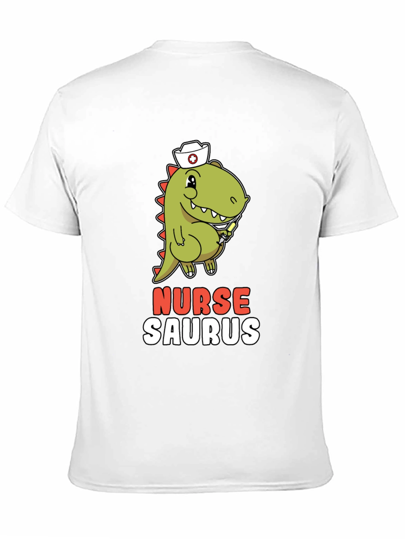 Nurse Saurus T-Shirt - Funny Dino Graphic Tee