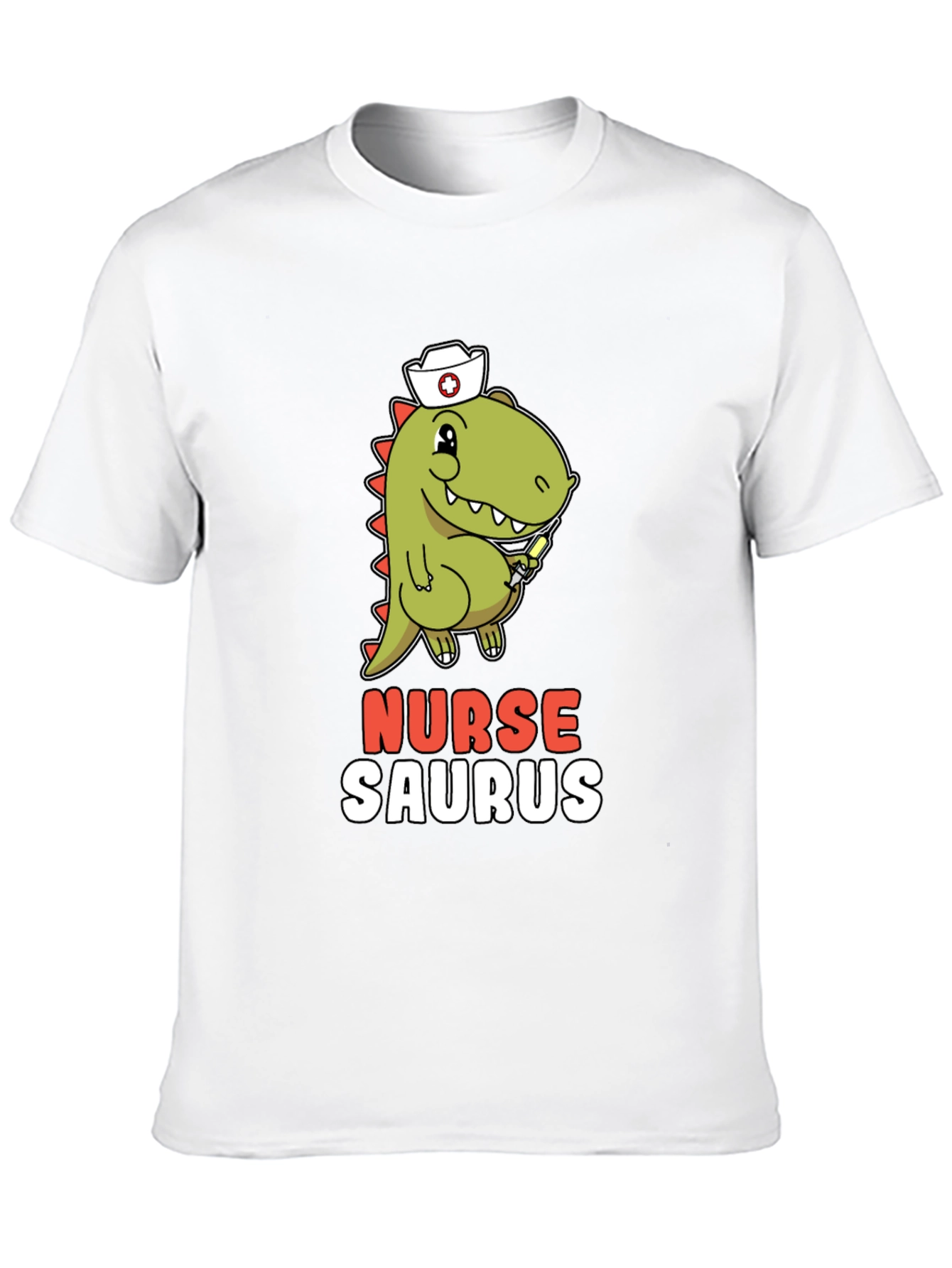 Nurse Saurus T-Shirt - Funny Dino Graphic Tee