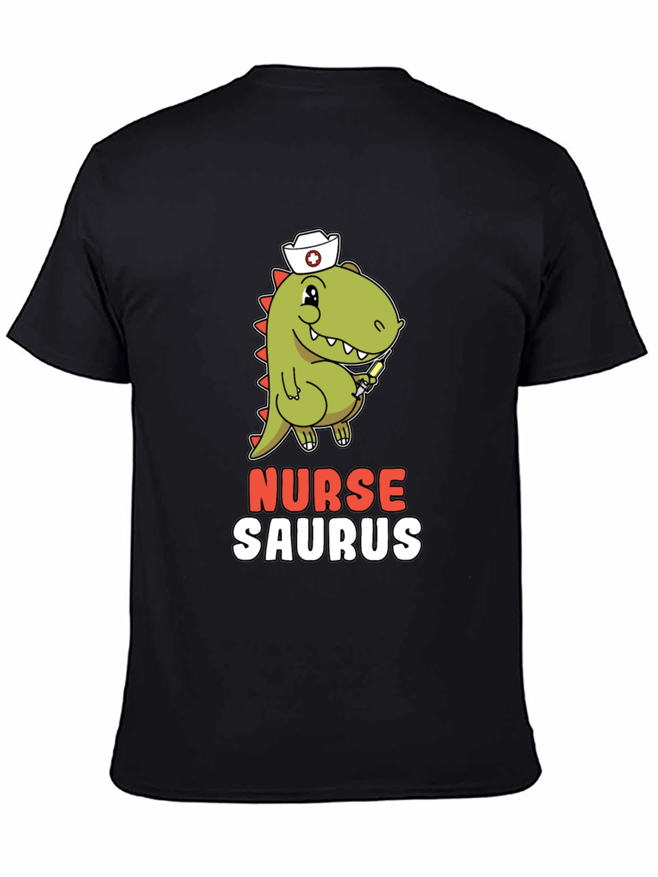 Nurse Saurus T-Shirt - Funny Dino Graphic Tee