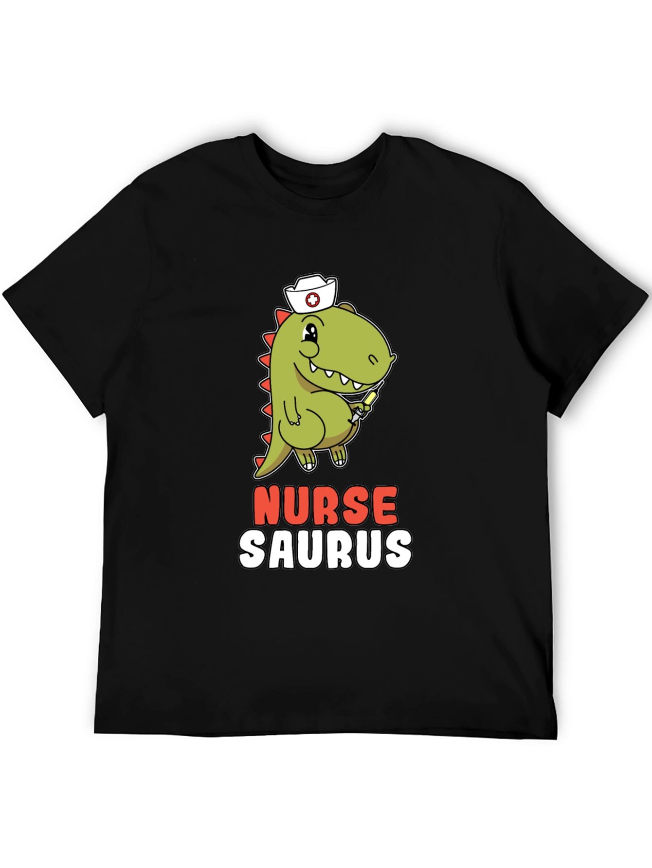 Nurse Saurus T-Shirt - Funny Dino Graphic Tee