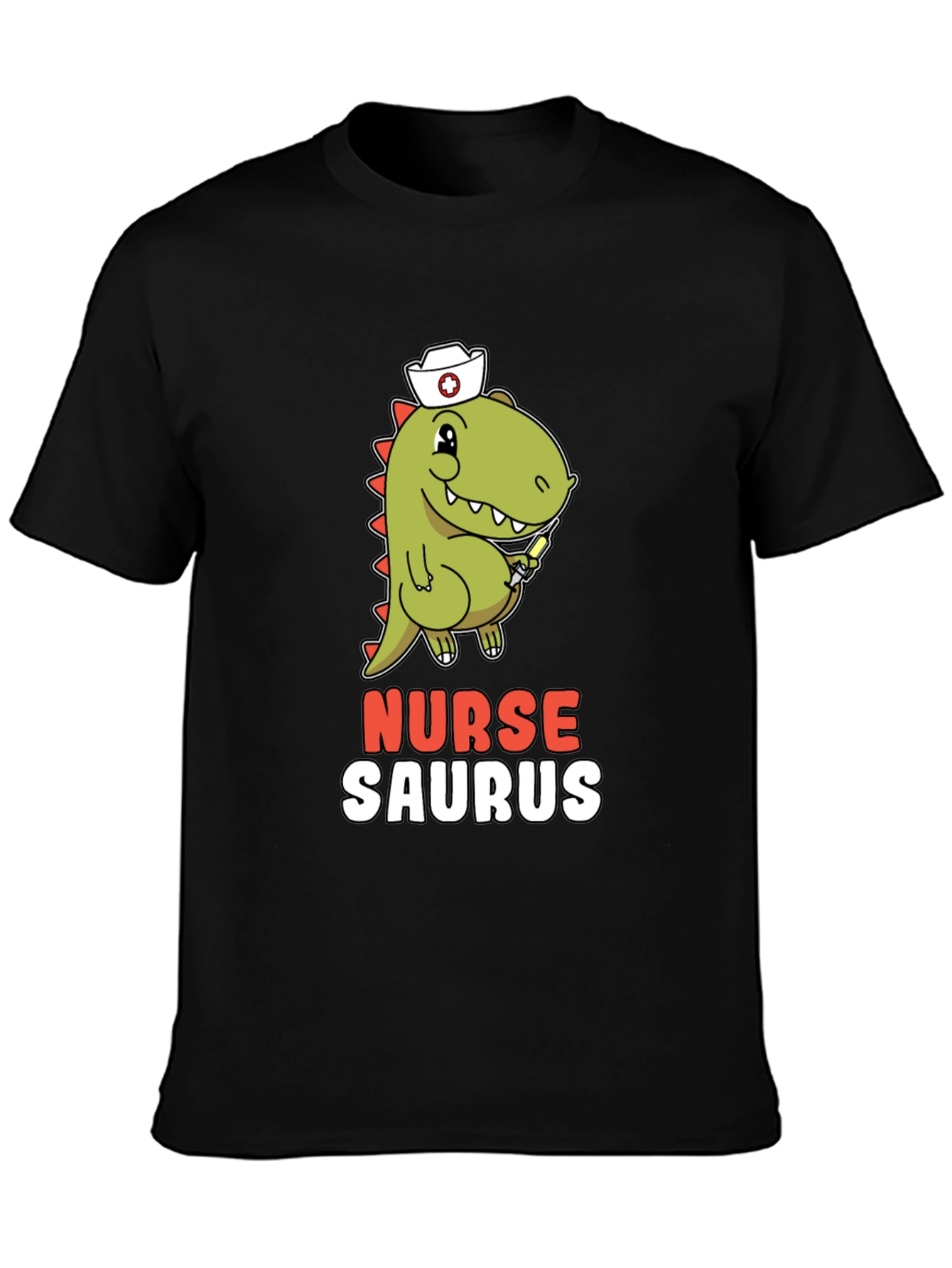 Nurse Saurus T-Shirt - Funny Dino Graphic Tee