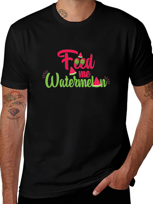 Feed Me Watermelon Graphic Tee - Summer Fun