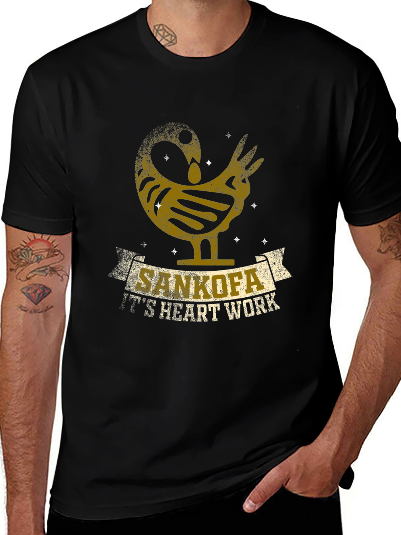 Sankofa T-Shirt - Its Heart Work Graphic Tee