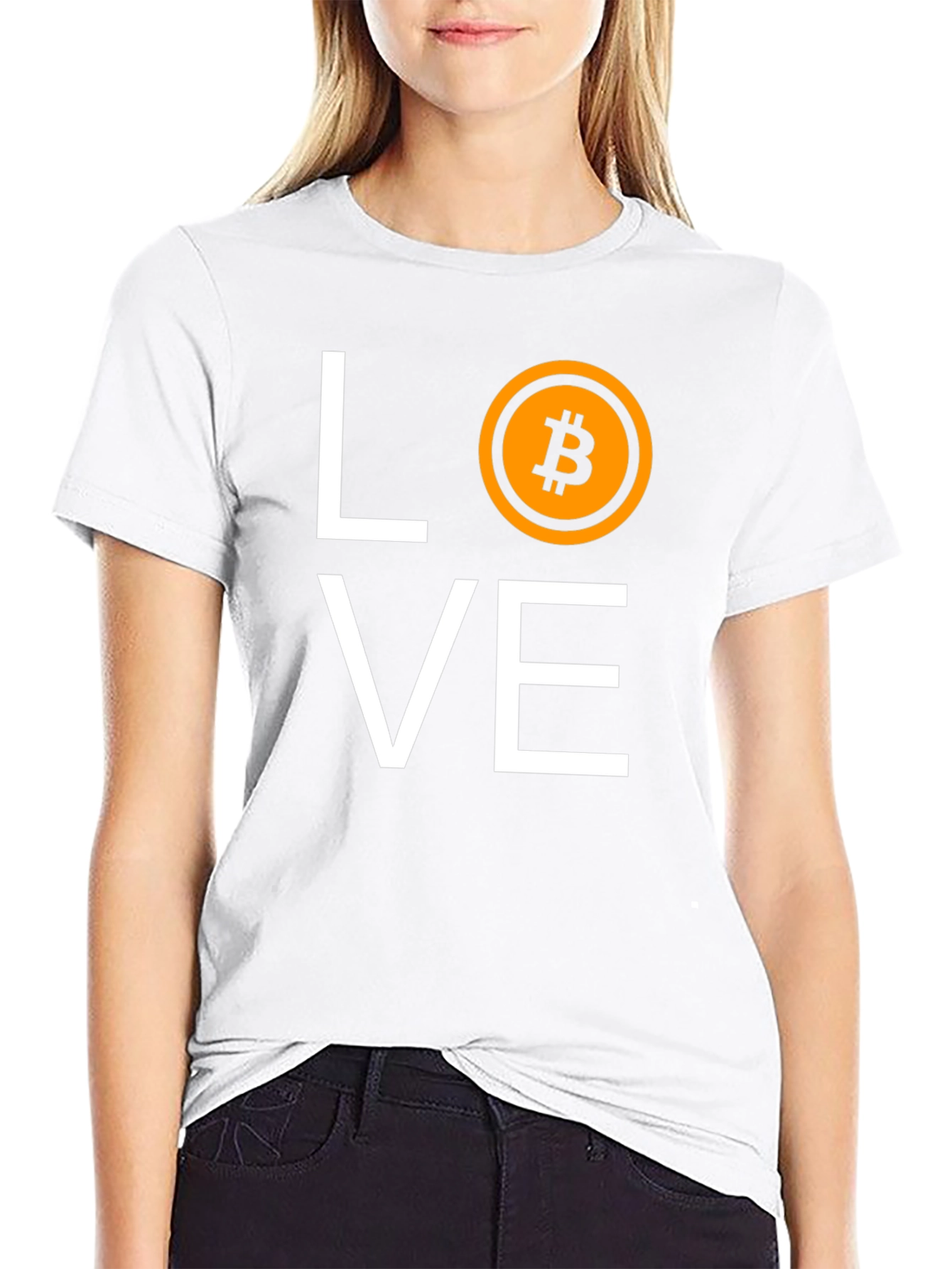 Bitcoin LOVE T-Shirt - Black Crypto Tee