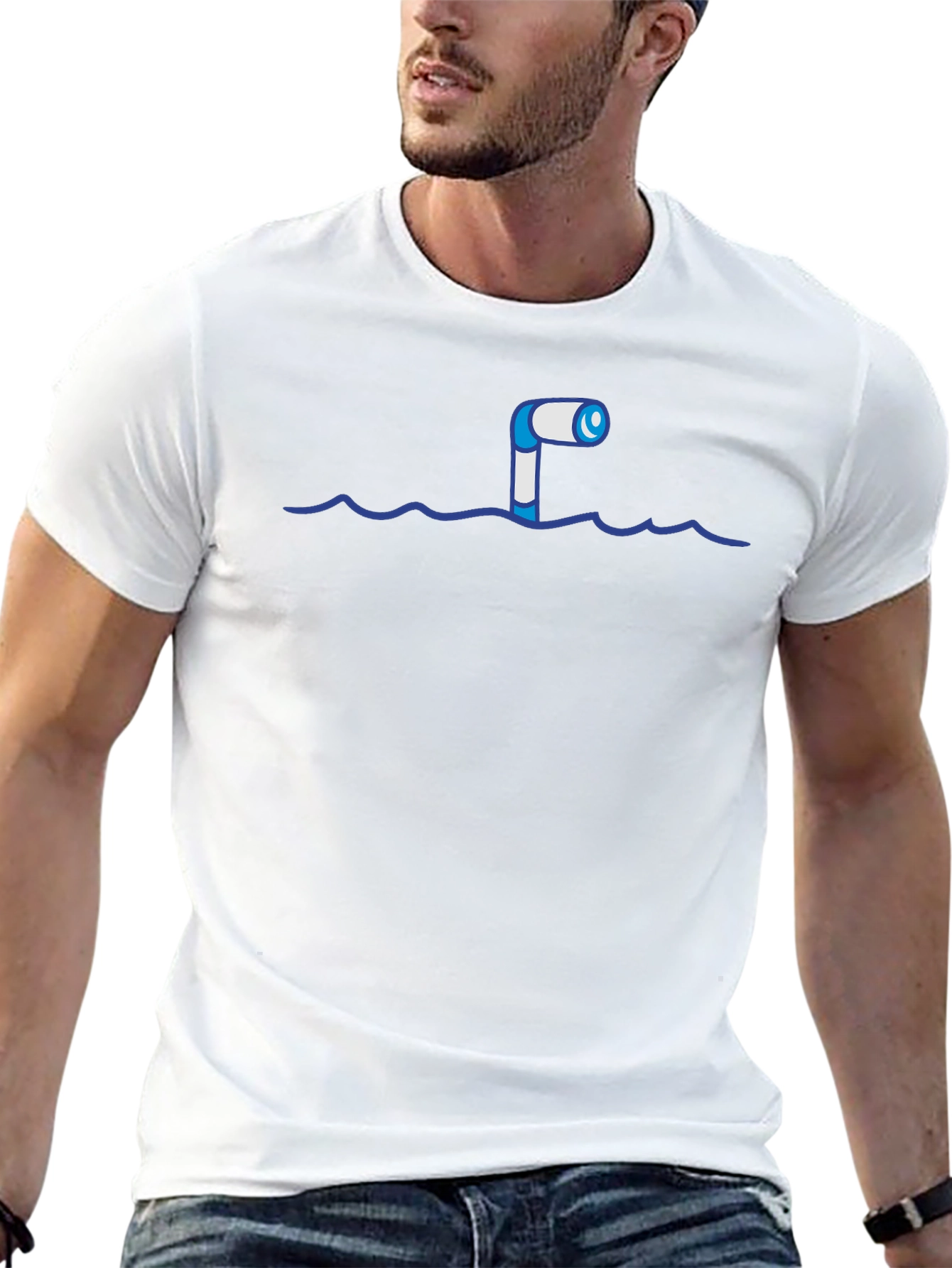 Periscope T-Shirt - Novelty Nautical Peek