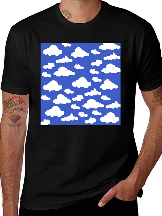 Sky Cloud Pattern Graphic Tee
