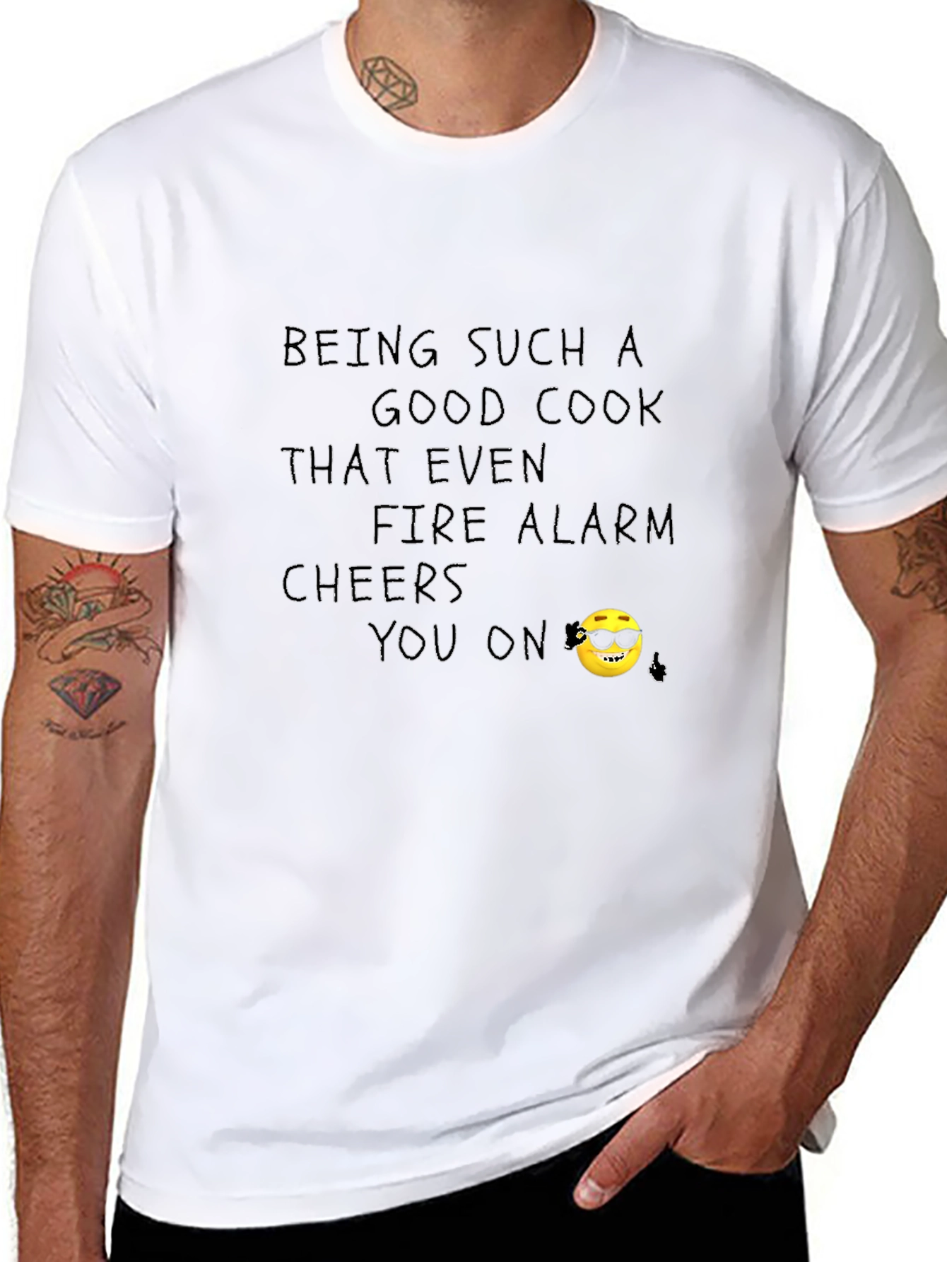 Cool Cook T-Shirt - Fire Alarm Cheers You On!