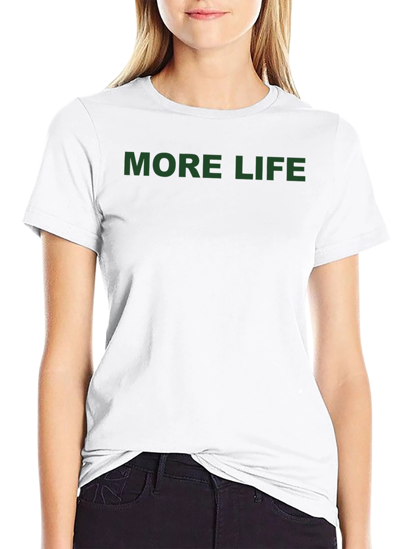 More Life Graphic Tee - Black Casual T-Shirt