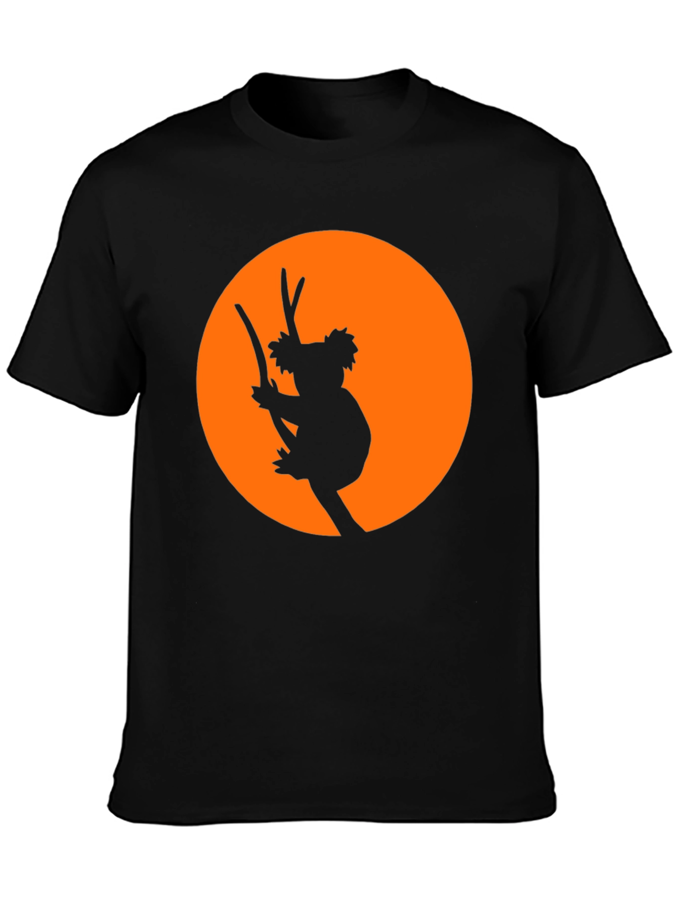 Koala Silhouette Graphic Tee - Black T-Shirt