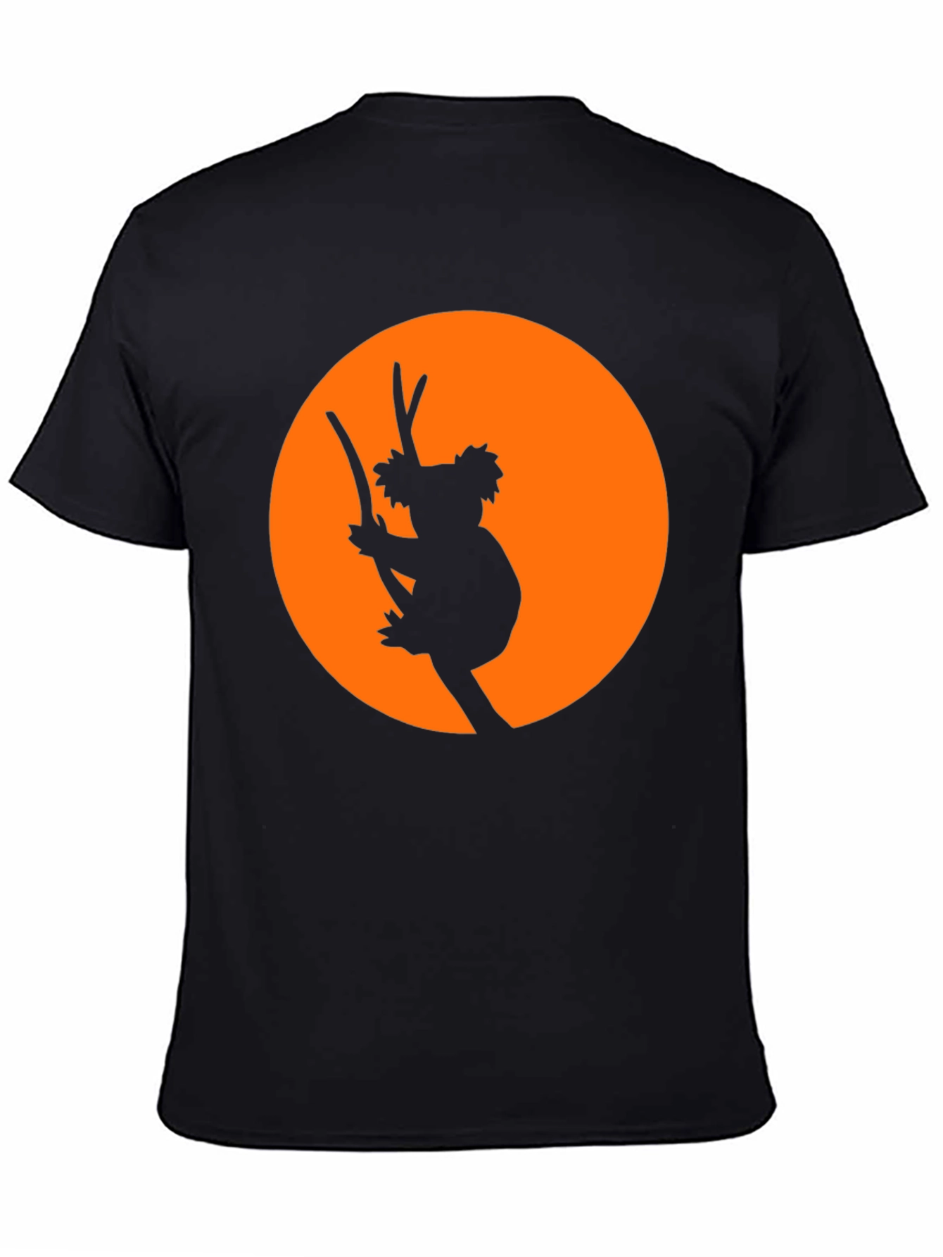 Koala Silhouette Graphic Tee - Black T-Shirt